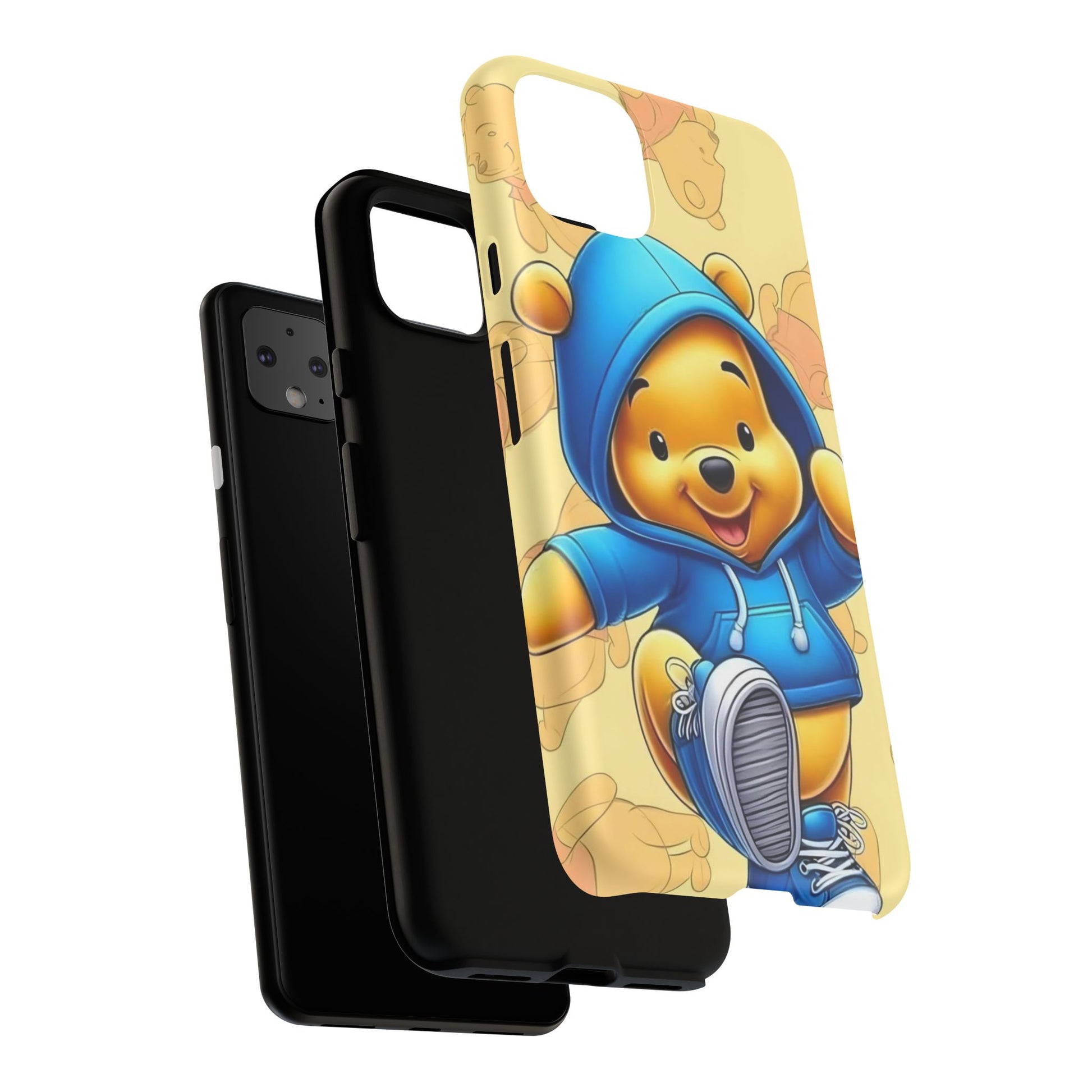 Cute Pooh Bear Phone Case, Tough Case