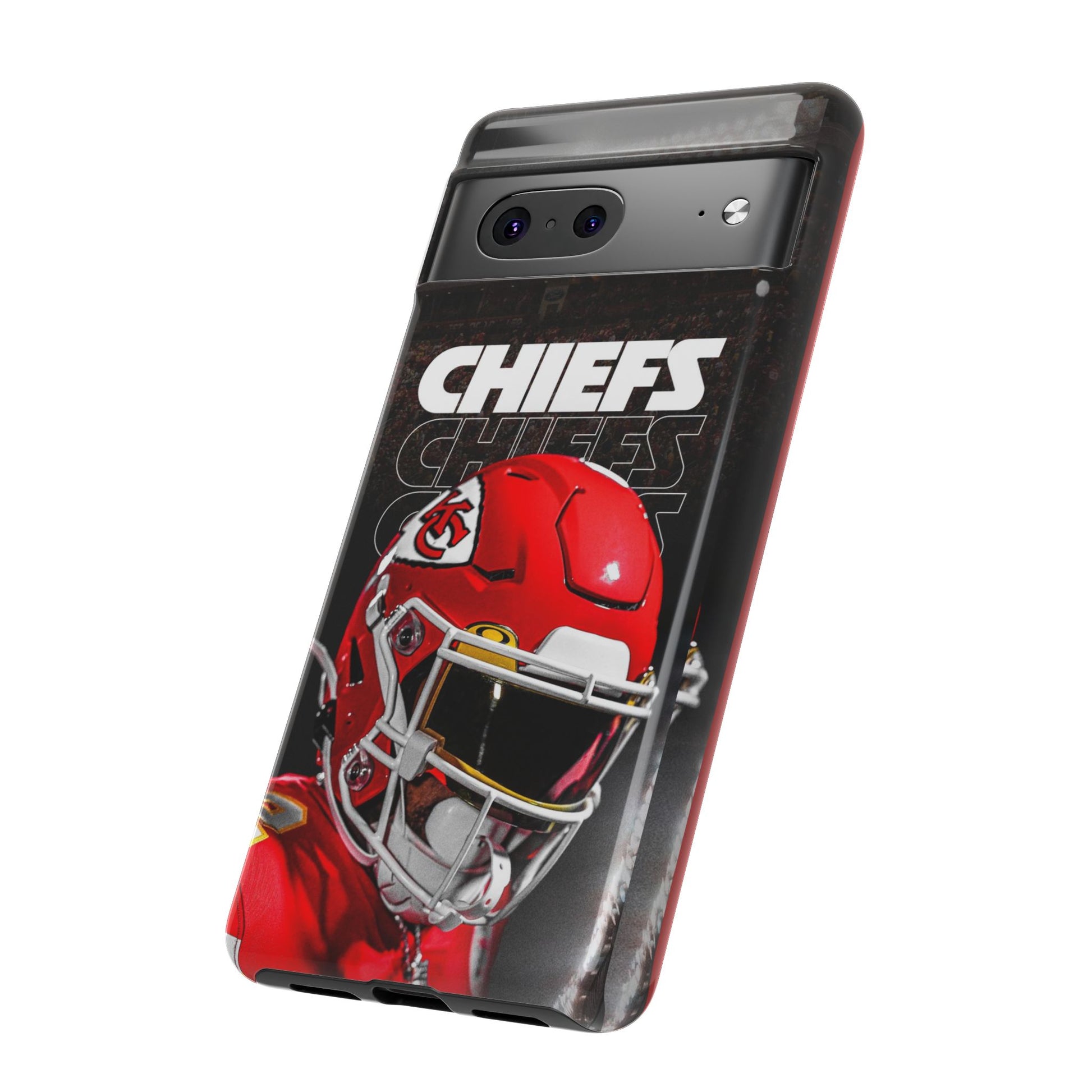 Kansas City Chiefs Football Helmet Logo Tough Cases for iPhones, Samsung, and Pixel