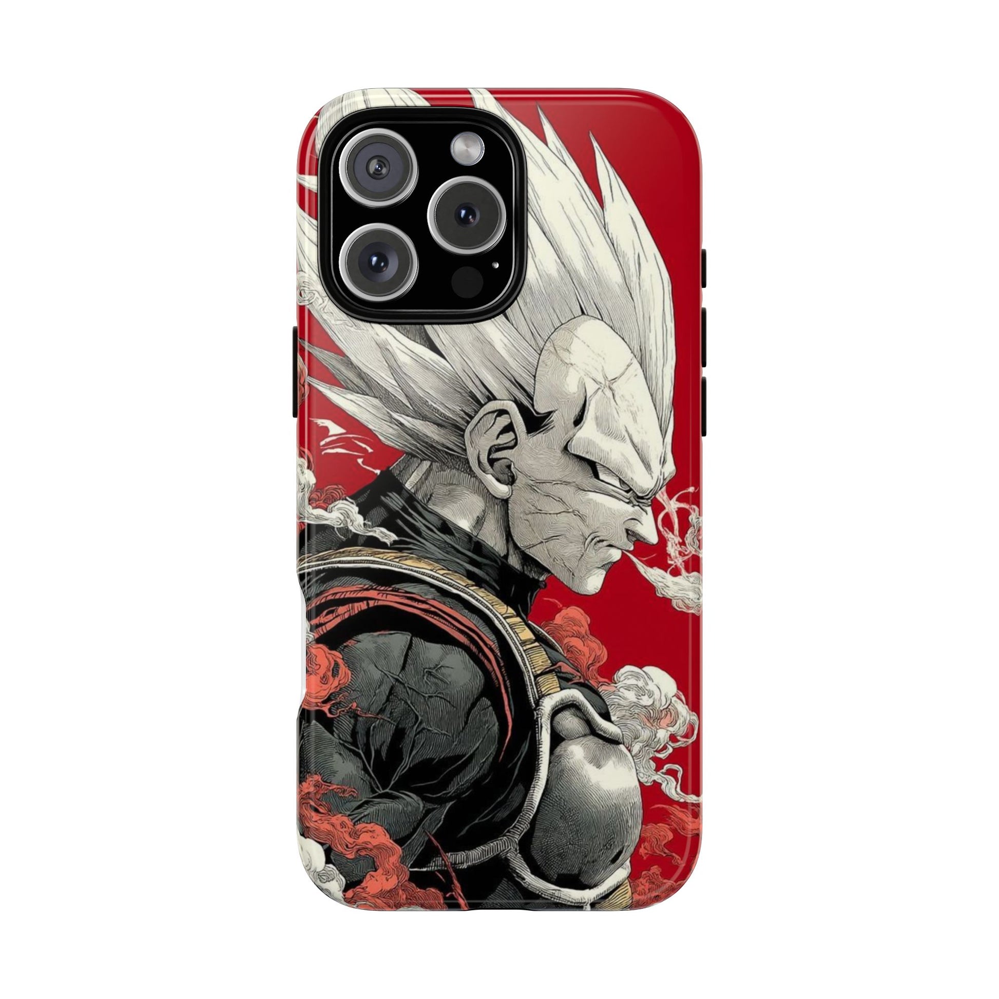 Dragon Ball Z Vegeta Anime Tough Cases for iPhones, Samsung, and Pixel