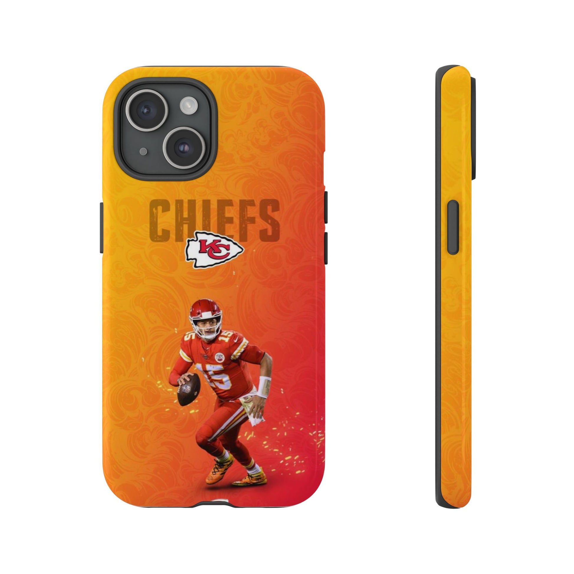 Kansas City Chiefs Patrick Mahomes Football Tough Cases for iPhones, Samsung, and Pixel