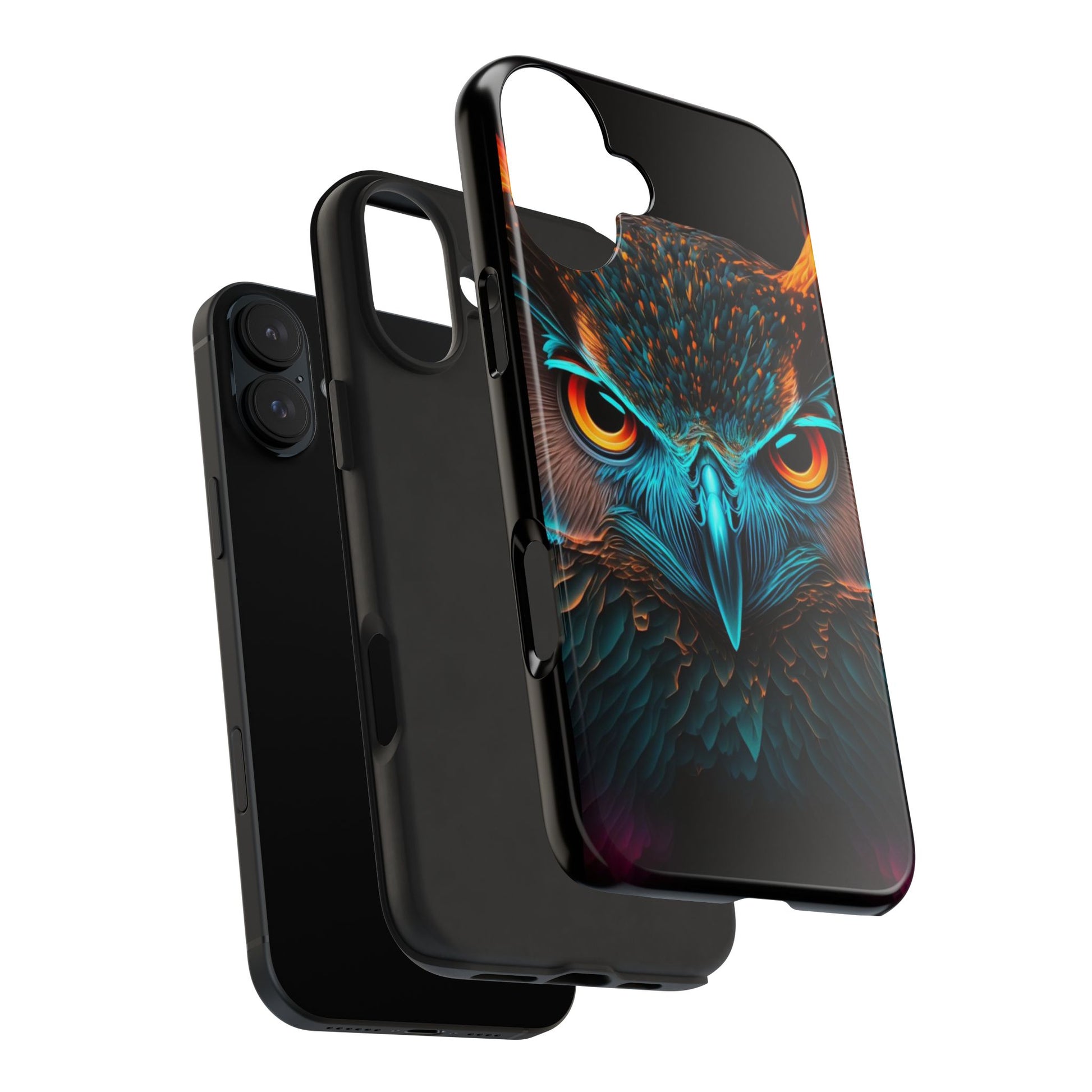 Neon Owl Theme Phone Cases for iPhones & Samsung Phones