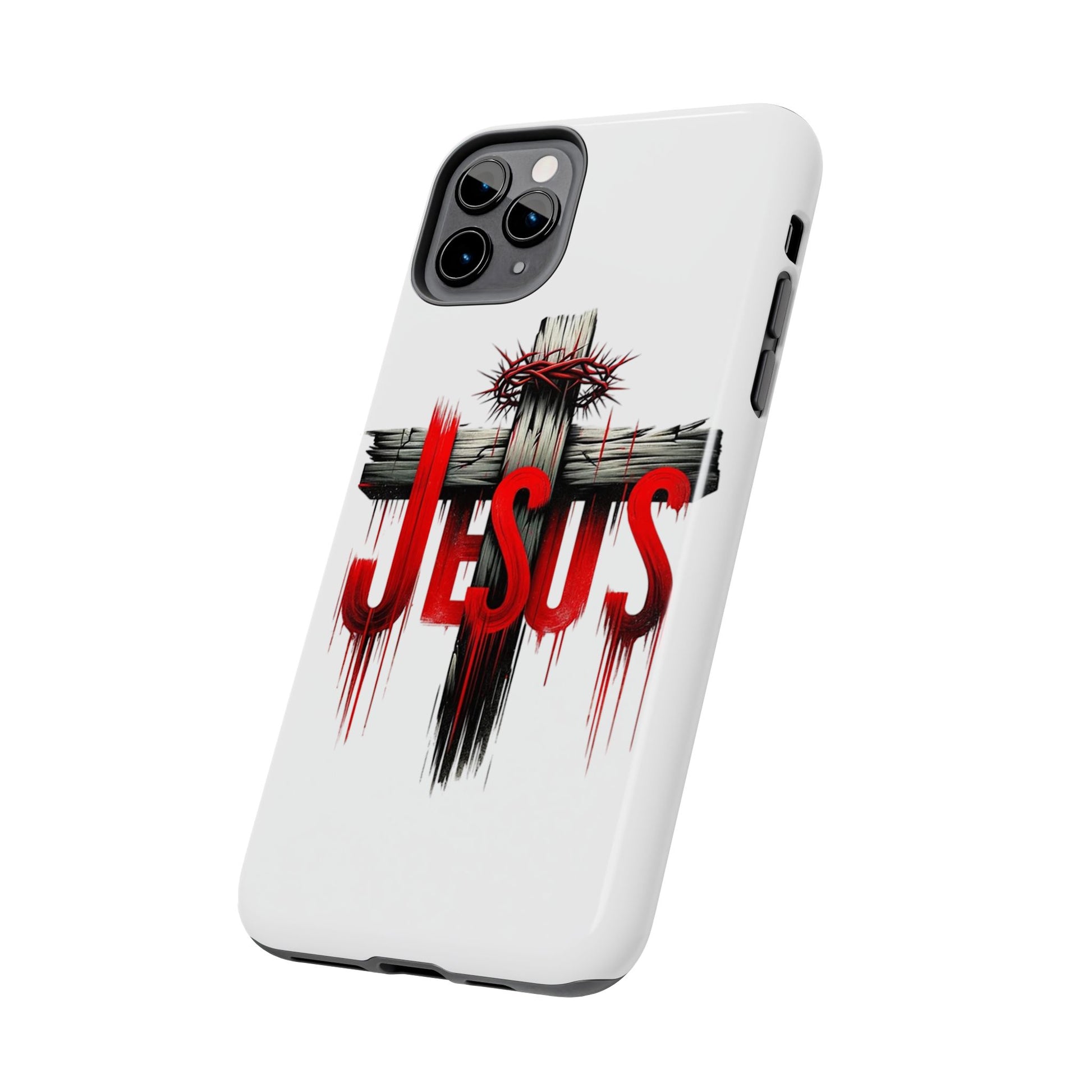 Jesus Cross and Crown Christian Theme Phone Cases for iPhones & Samsung Phones