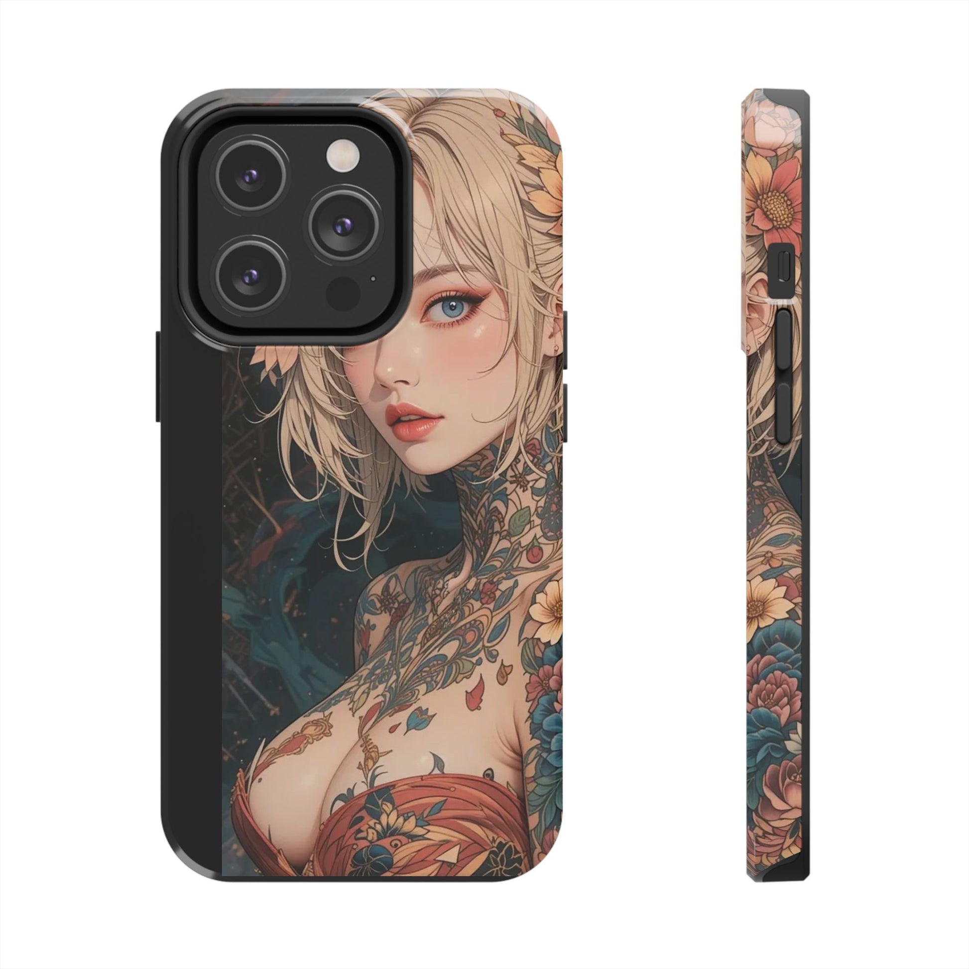 Tattoo Anime Girl Inspired Phone Cases for Iphones & Samsung Phones
