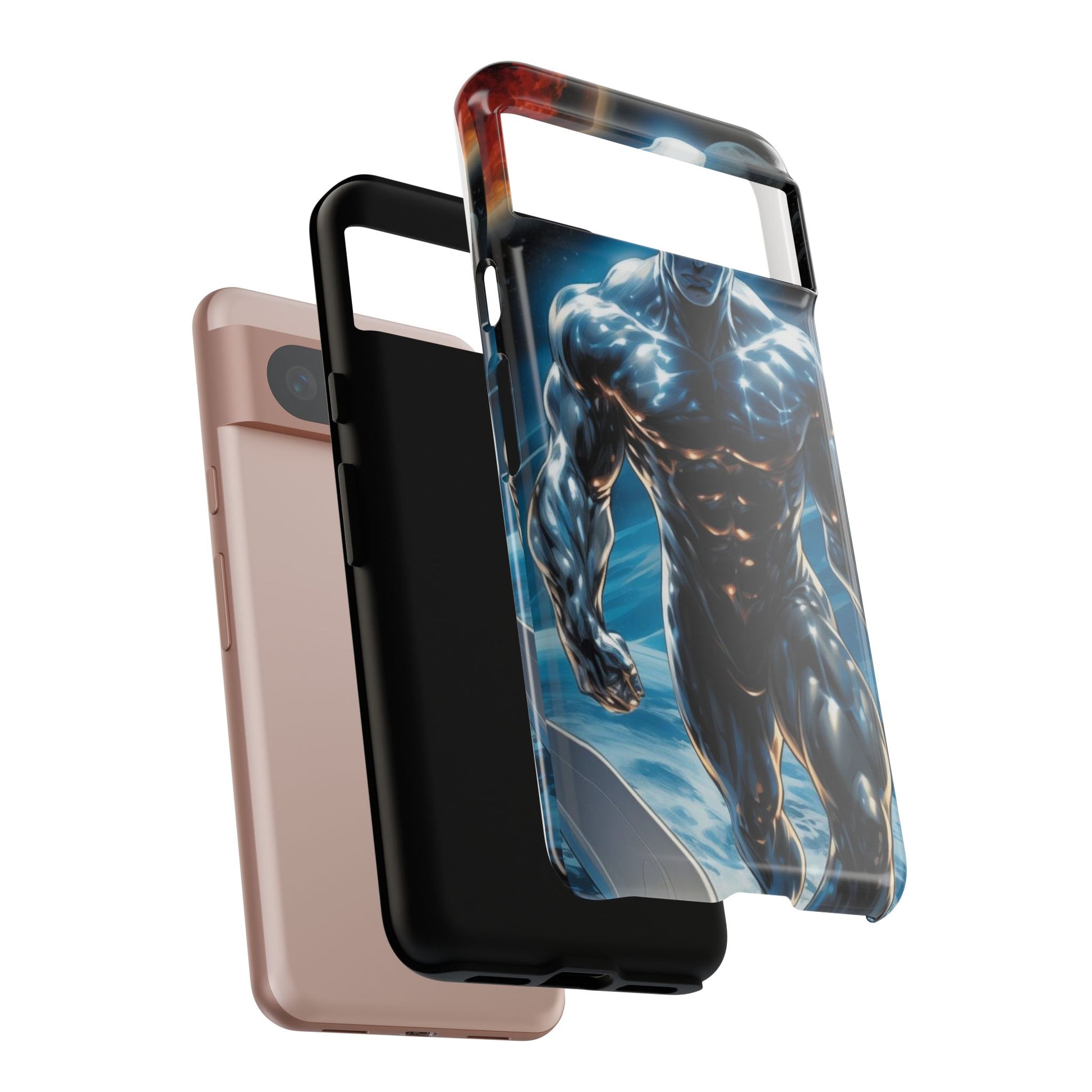 The Silver Surfer Comic Art Phone Case, Tough Cases for iPhones, Samsung, and Pixel