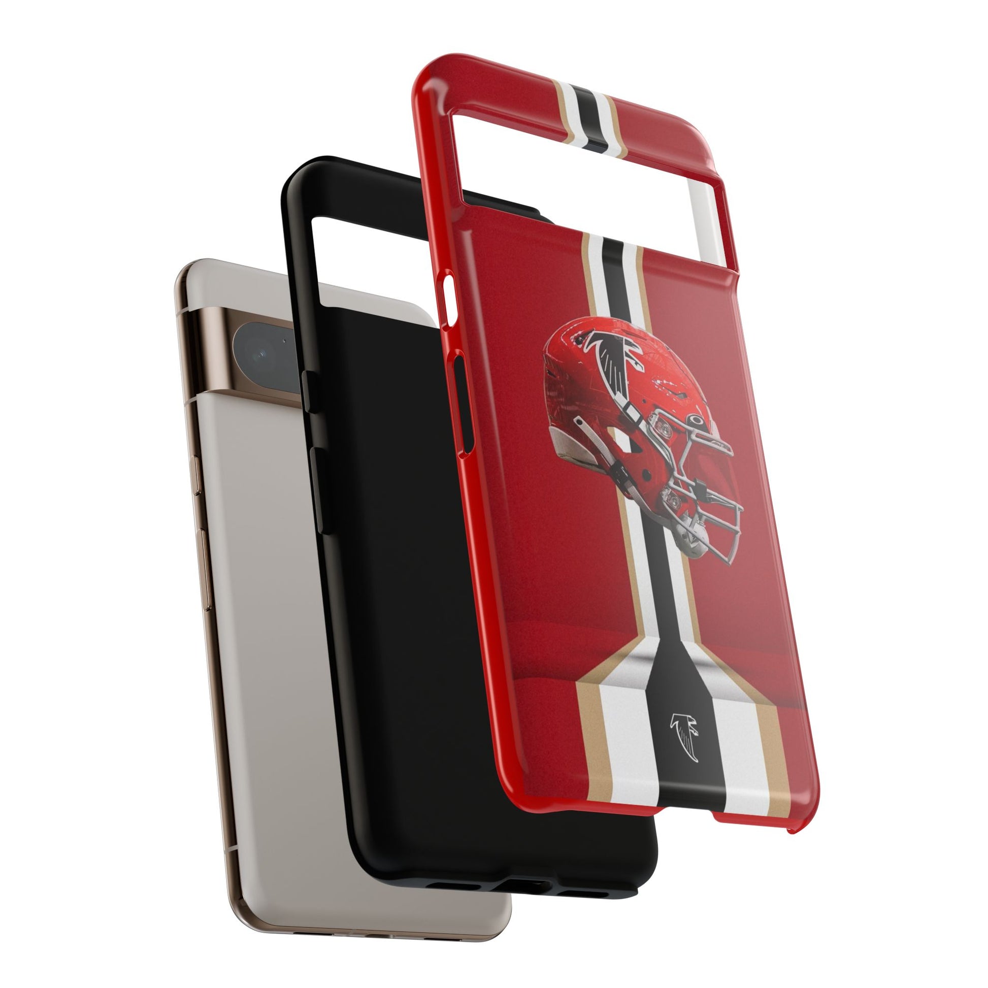 Atlanta Falcons Football Helmet Logo Tough Cases for iPhones, Samsung, and Pixel