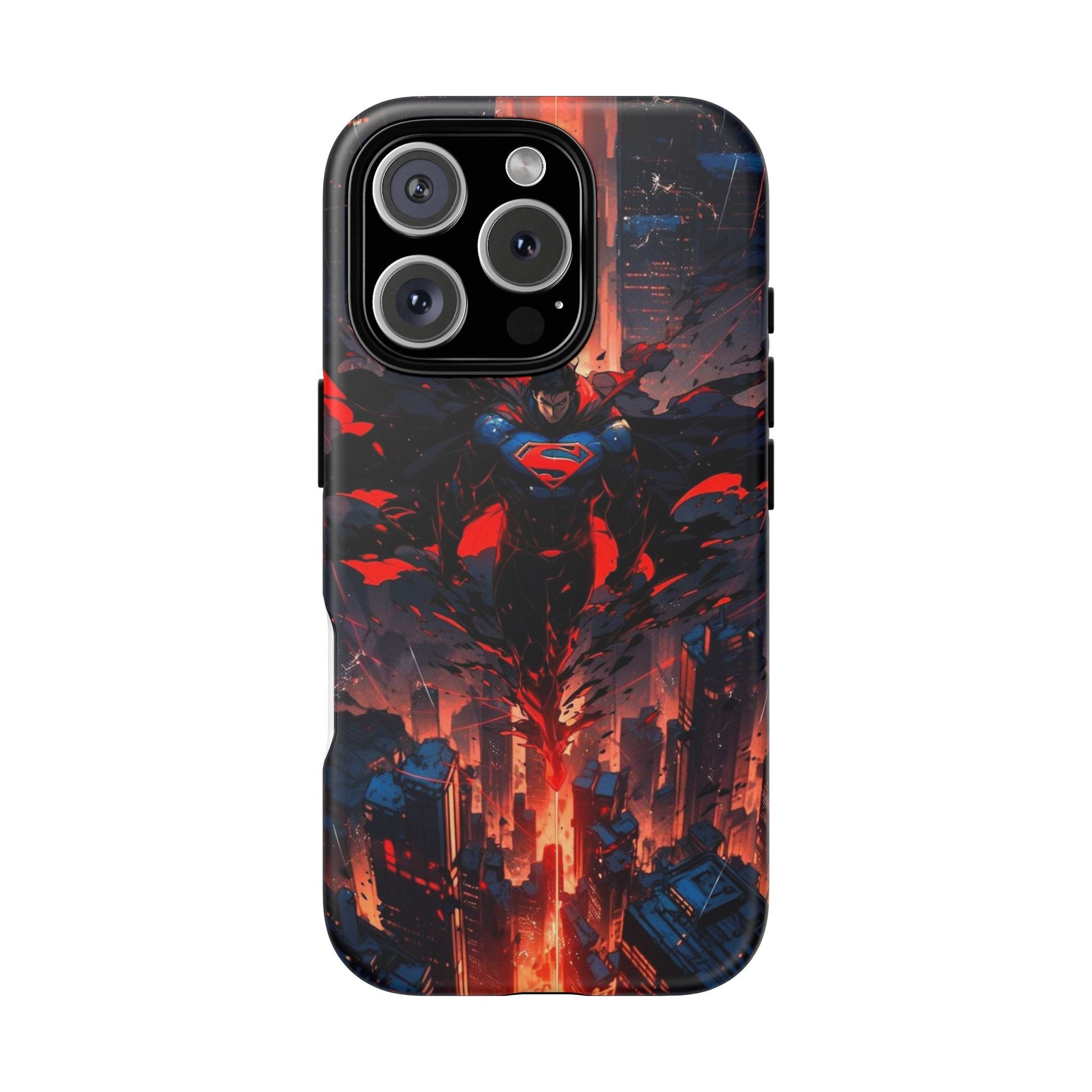Anime Superman Tough Cases for iPhones, Samsung, and Pixel