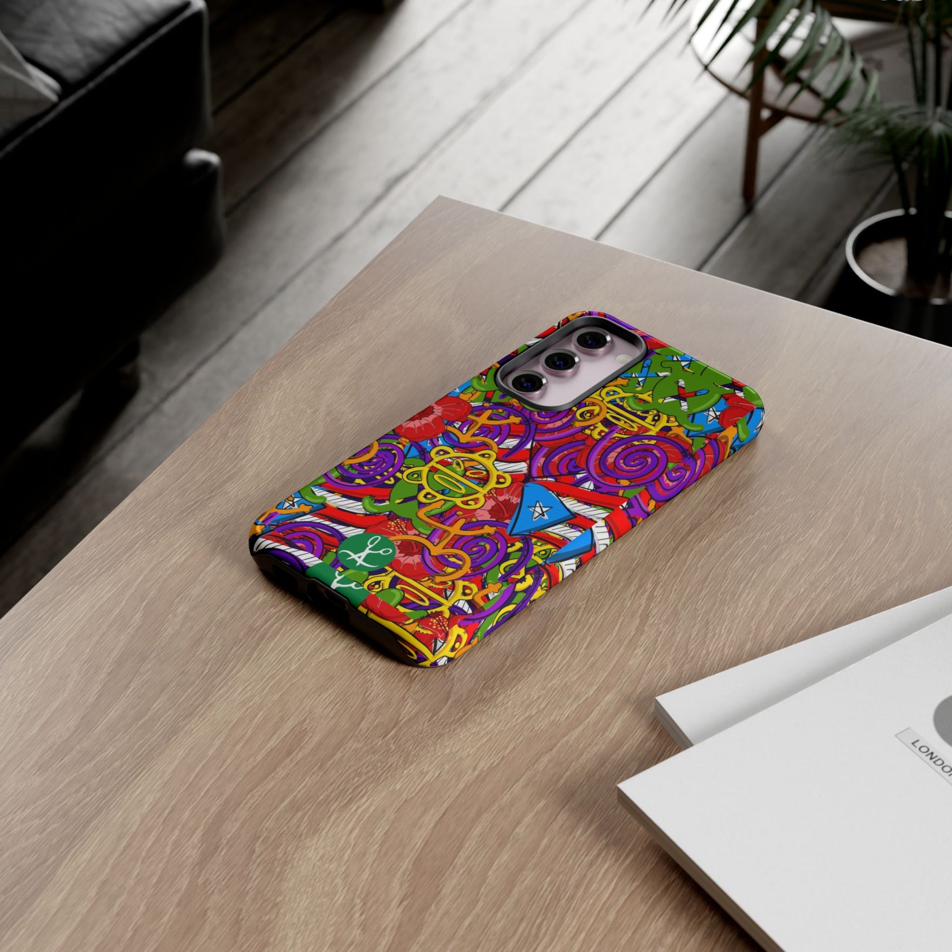Puerto Rico Taino Tribal Art Tough Cases for iPhones, Samsung, and Pixel