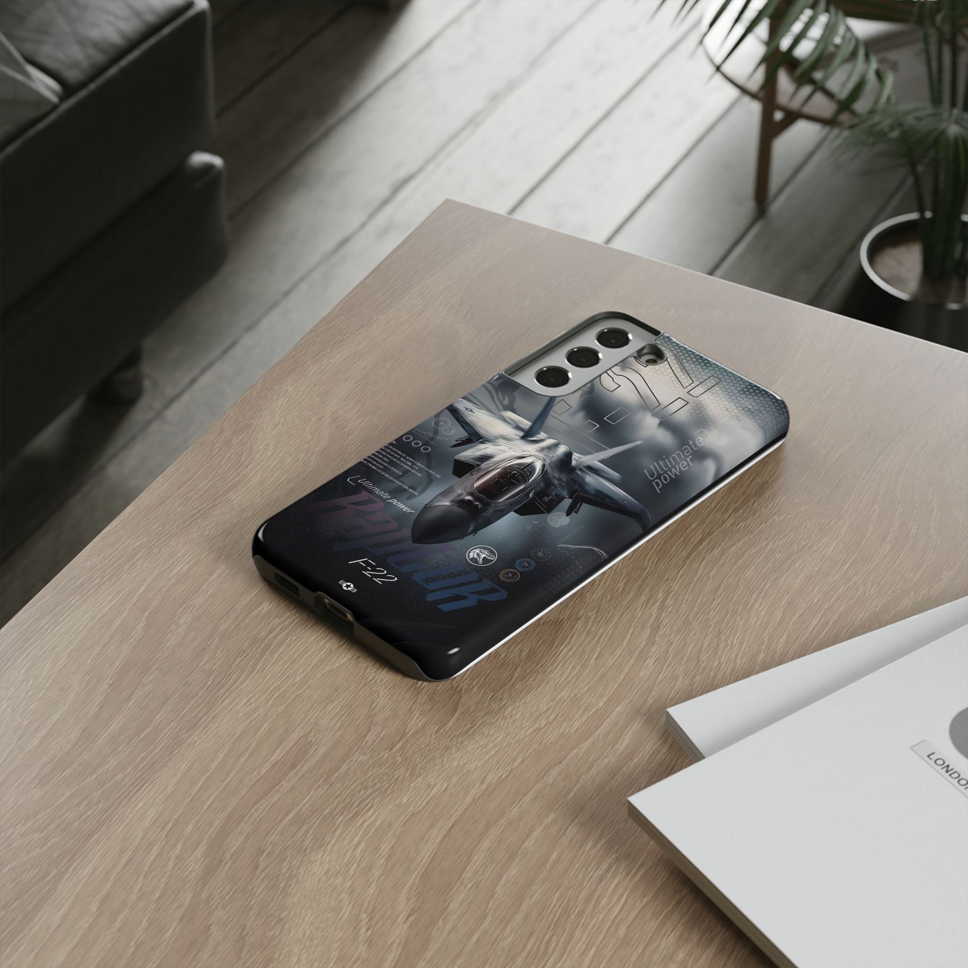 F-22 Raptor Fighter Jet Tough Cases for iPhones, Samsung, and Pixel