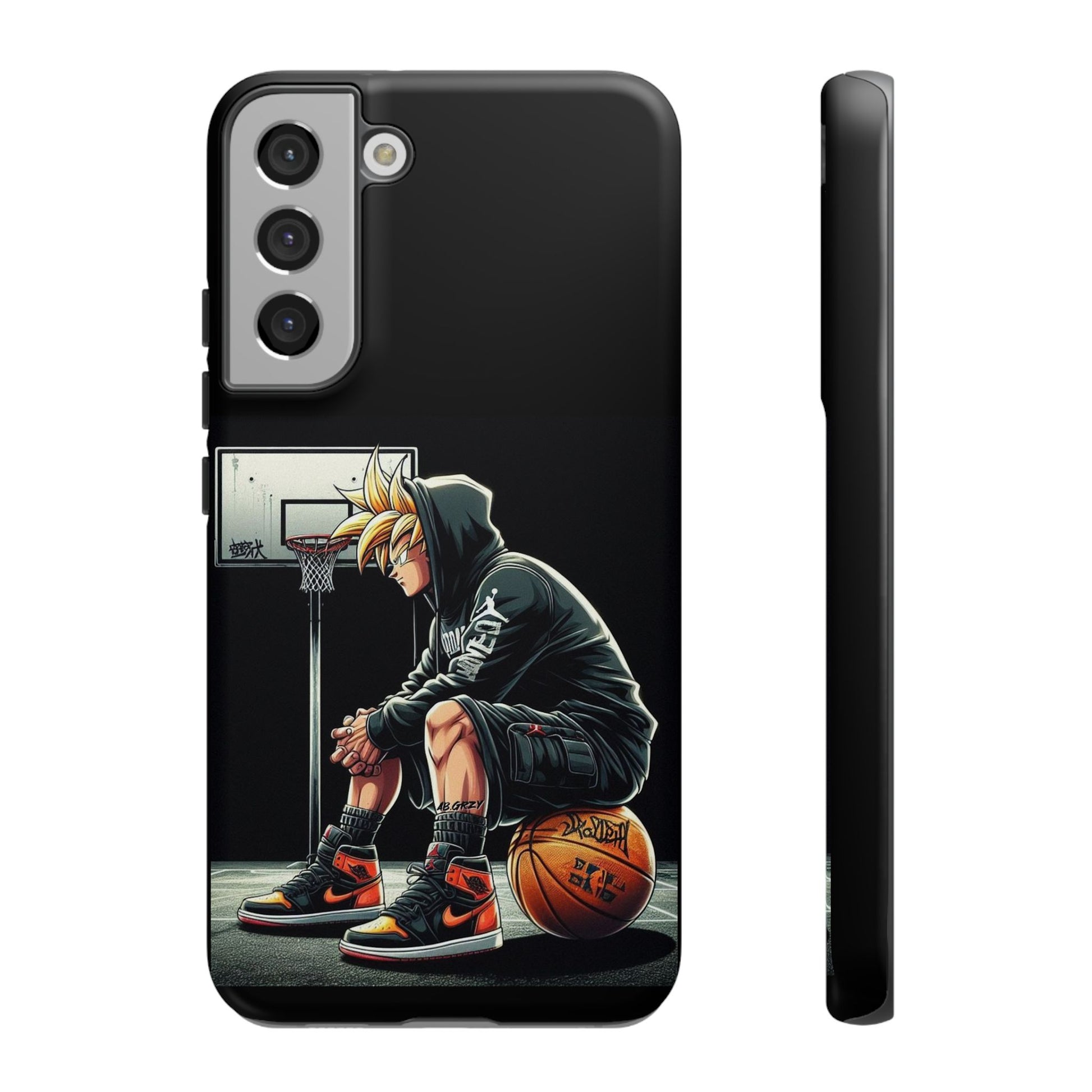 Son Goku Basketball Tough Cases for iPhones, Samsung, and Pixel