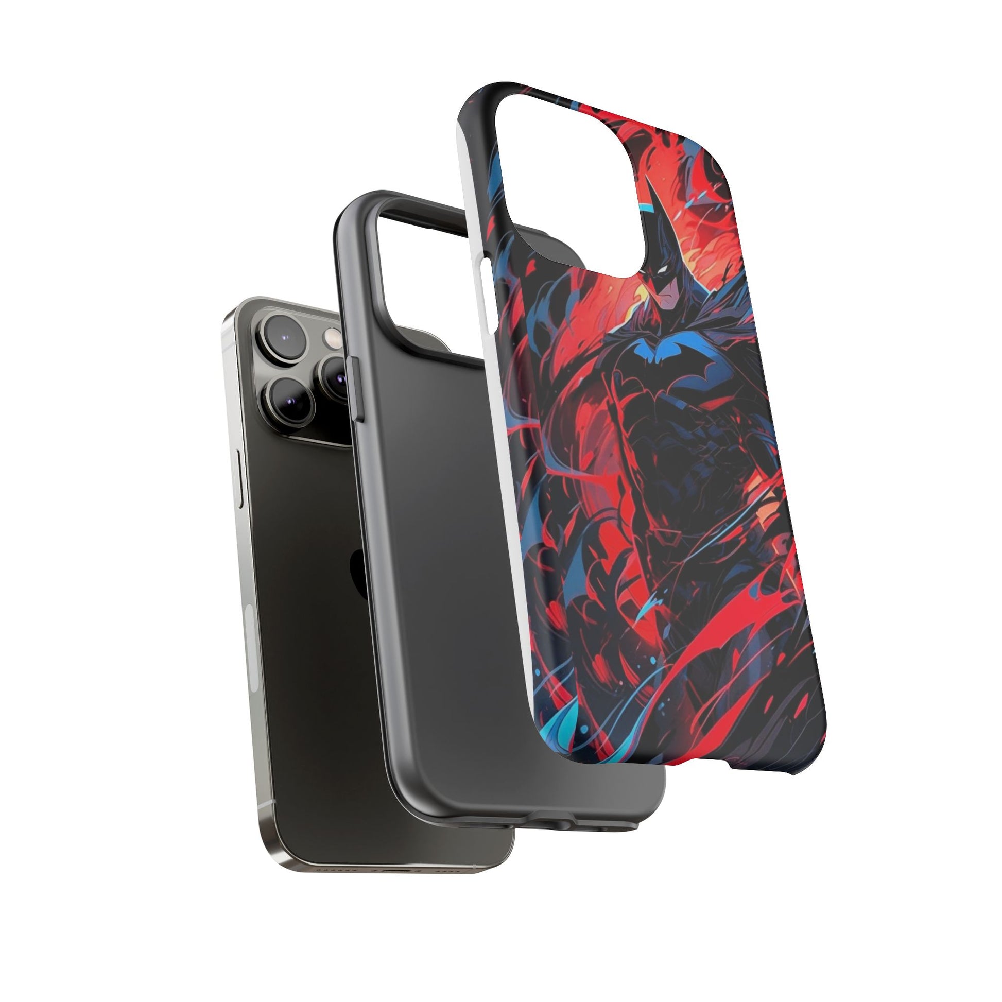 The Dark Knight Batman Art Tough Cases for iPhones, Samsung, and Pixel
