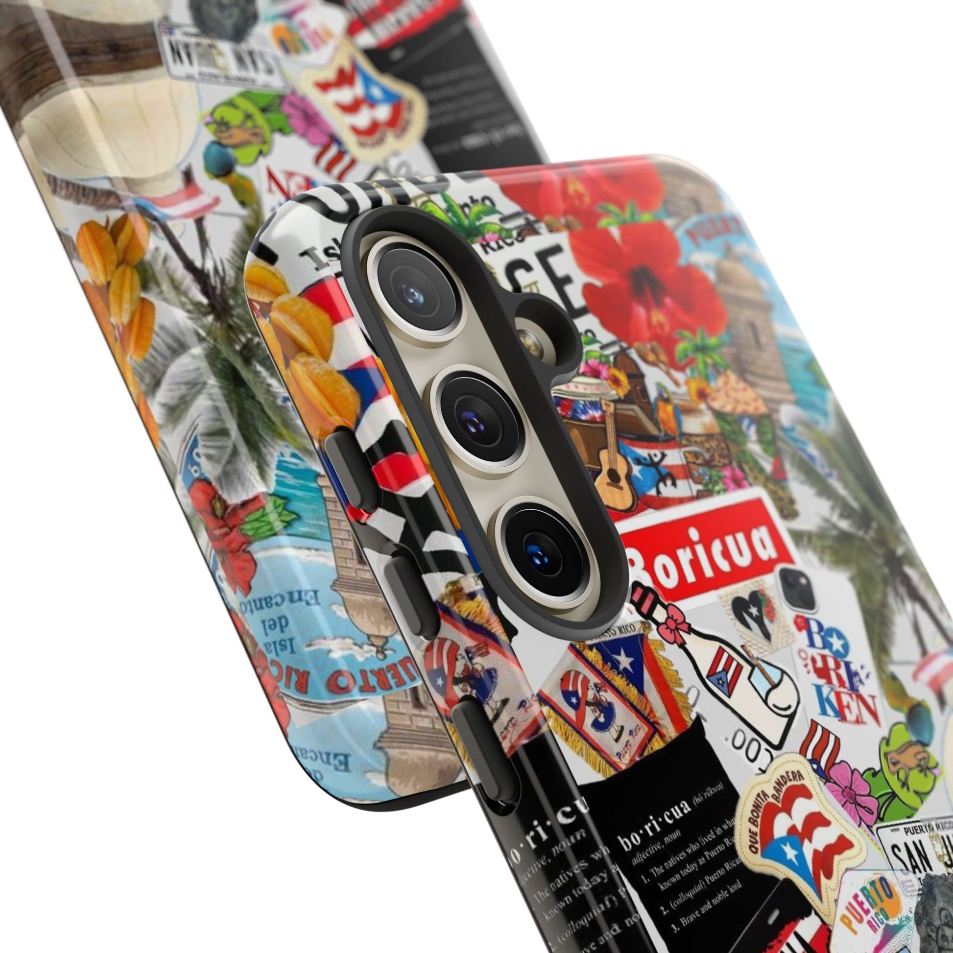 Puerto Rico Boricua Art Tough Cases for iPhones, Samsung, and Pixel