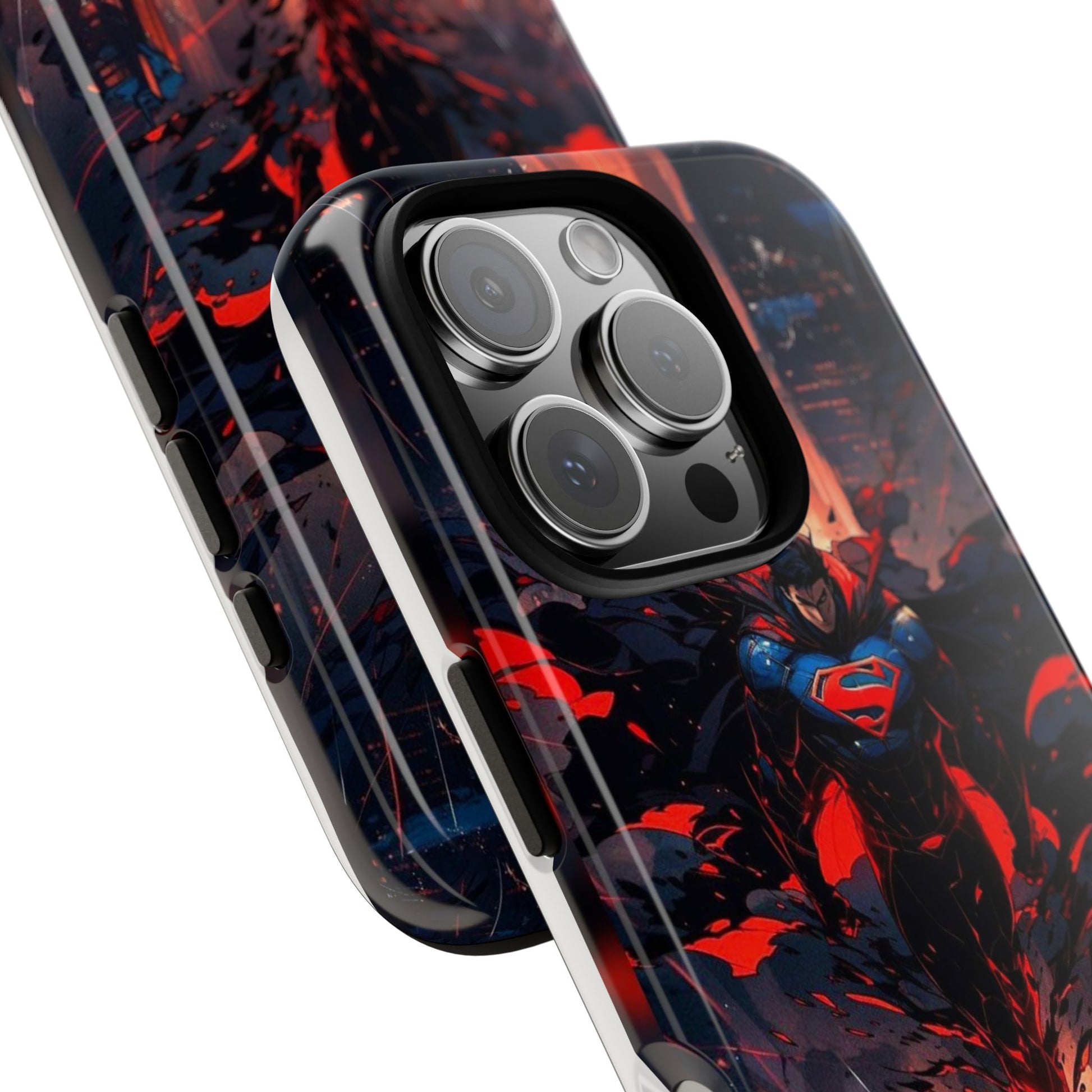 Anime Superman Tough Cases for iPhones, Samsung, and Pixel