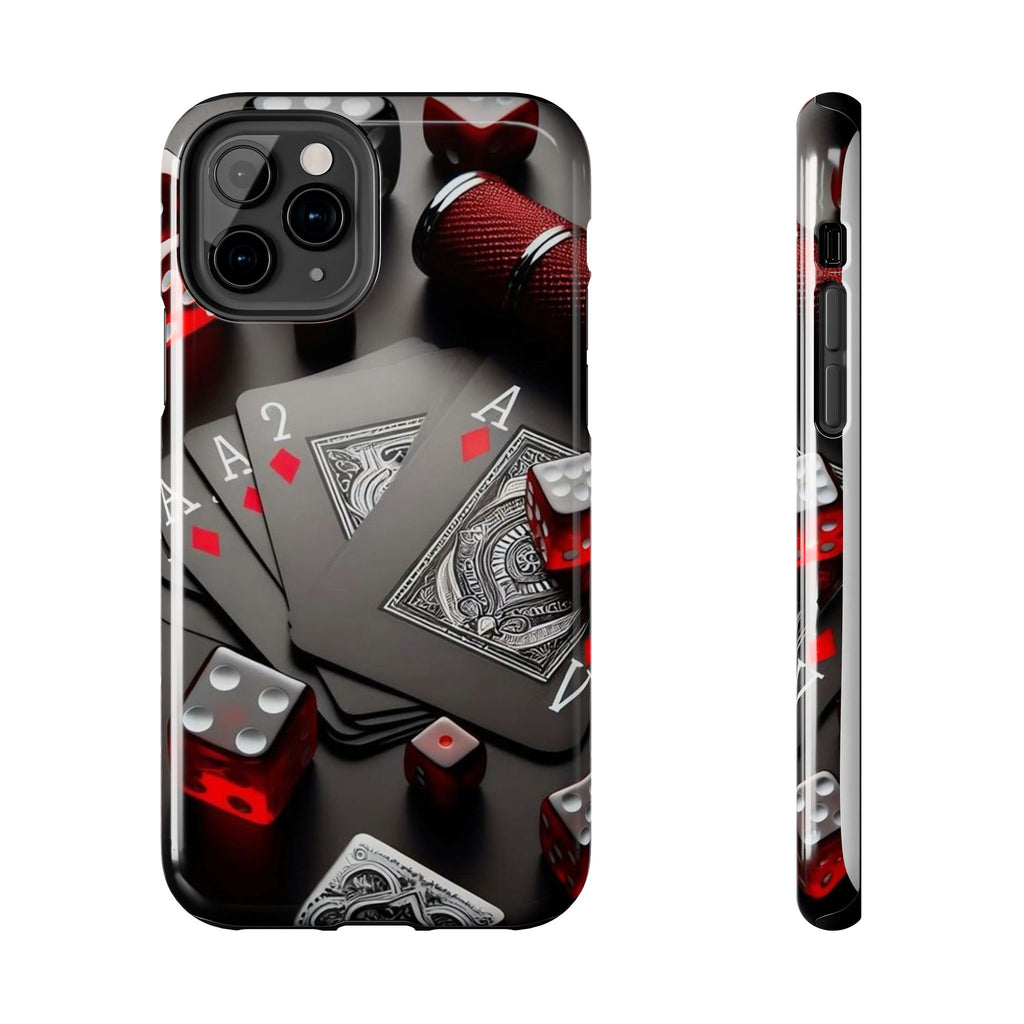 Casino Cards, Dice, and Chips Theme Phone Cases for Iphones & Samsung Phones