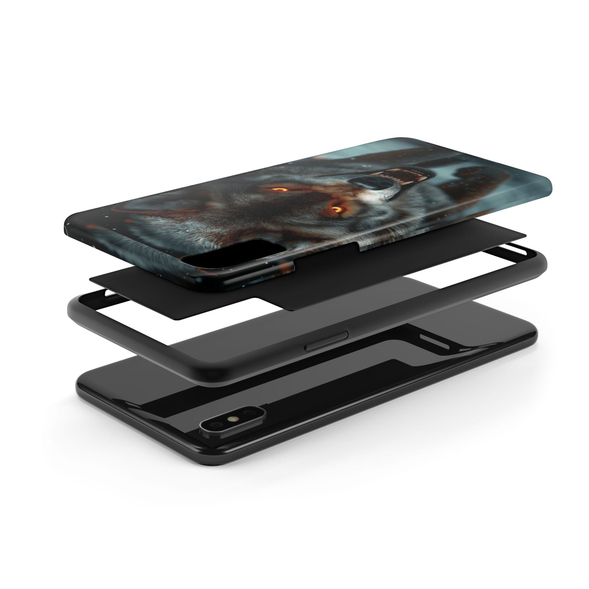 Alpha Male Wolf Themed Tough Phone Cases for Iphones & Samsung Phones