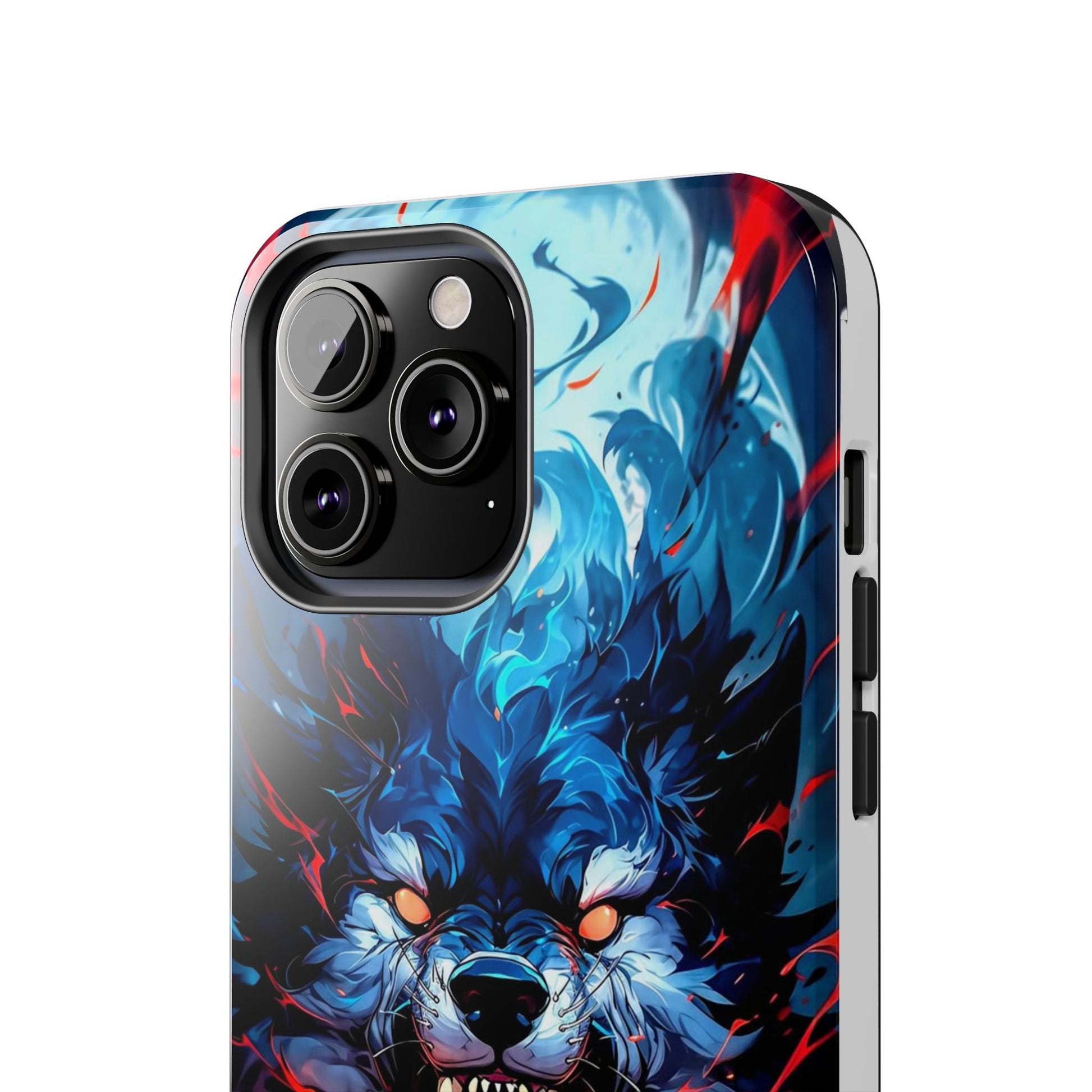 Aggressive Wolf Art Themed Tough Phone Cases for Iphones & Samsung Phones
