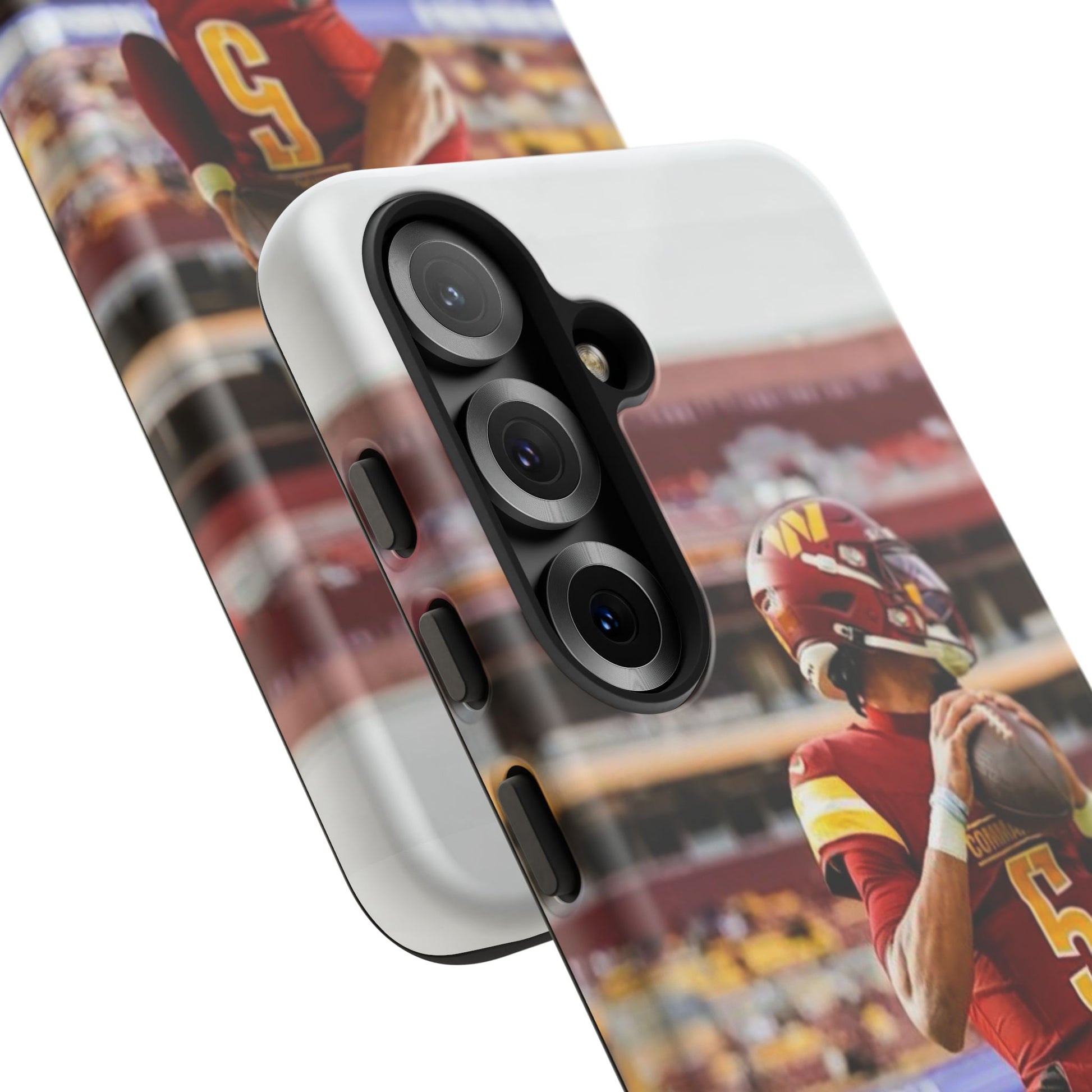Jayden Daniels Washington Football Tough Cases for iPhones, Samsung, and Pixel