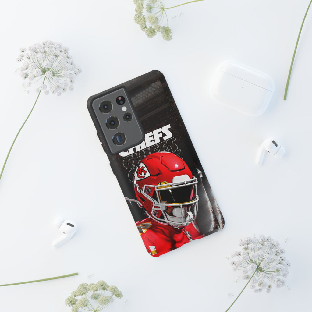 Kansas City Chiefs Football Helmet Logo Tough Cases for iPhones, Samsung, and Pixel