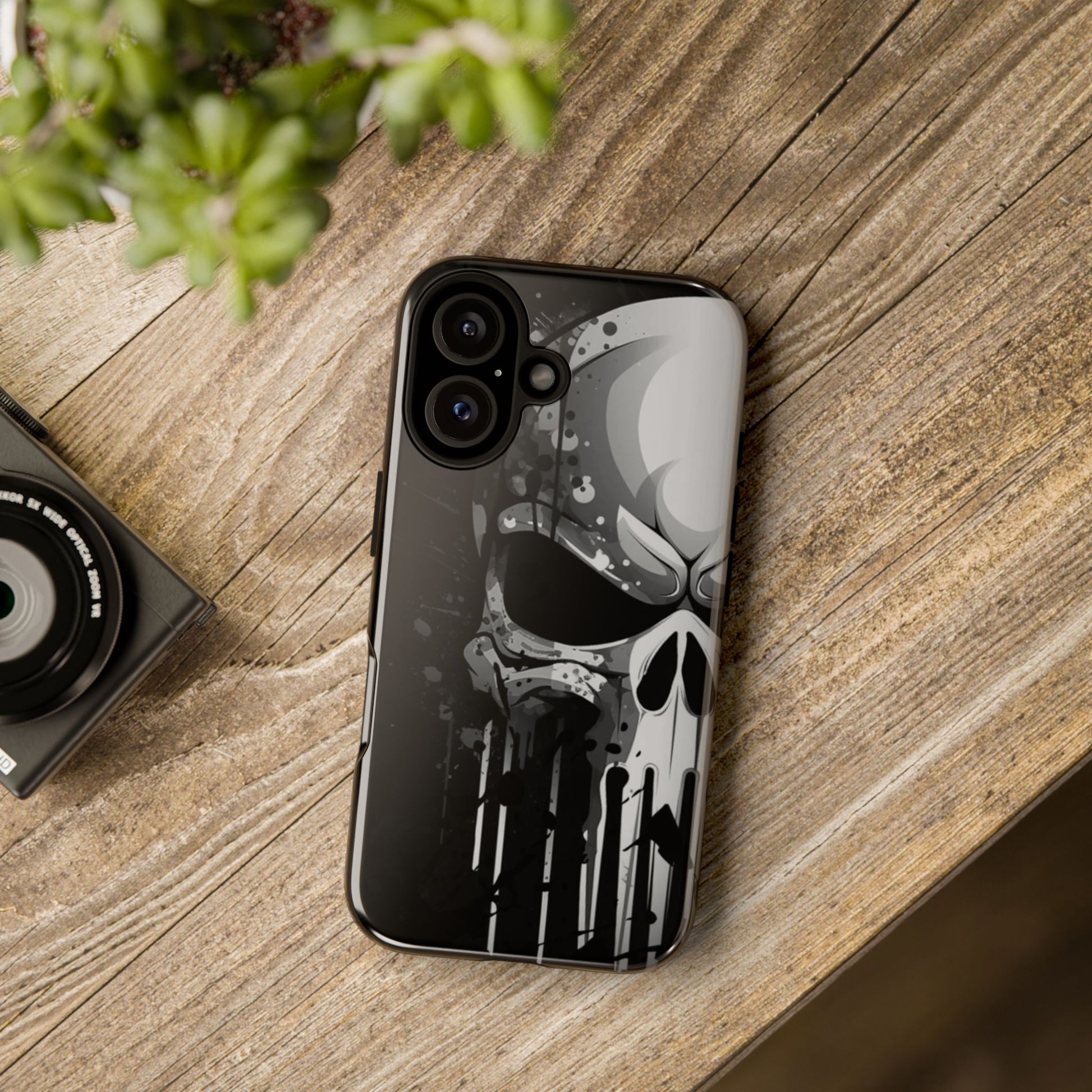 Punisher Skull Tough Cases for iPhones, Samsung, and Pixel
