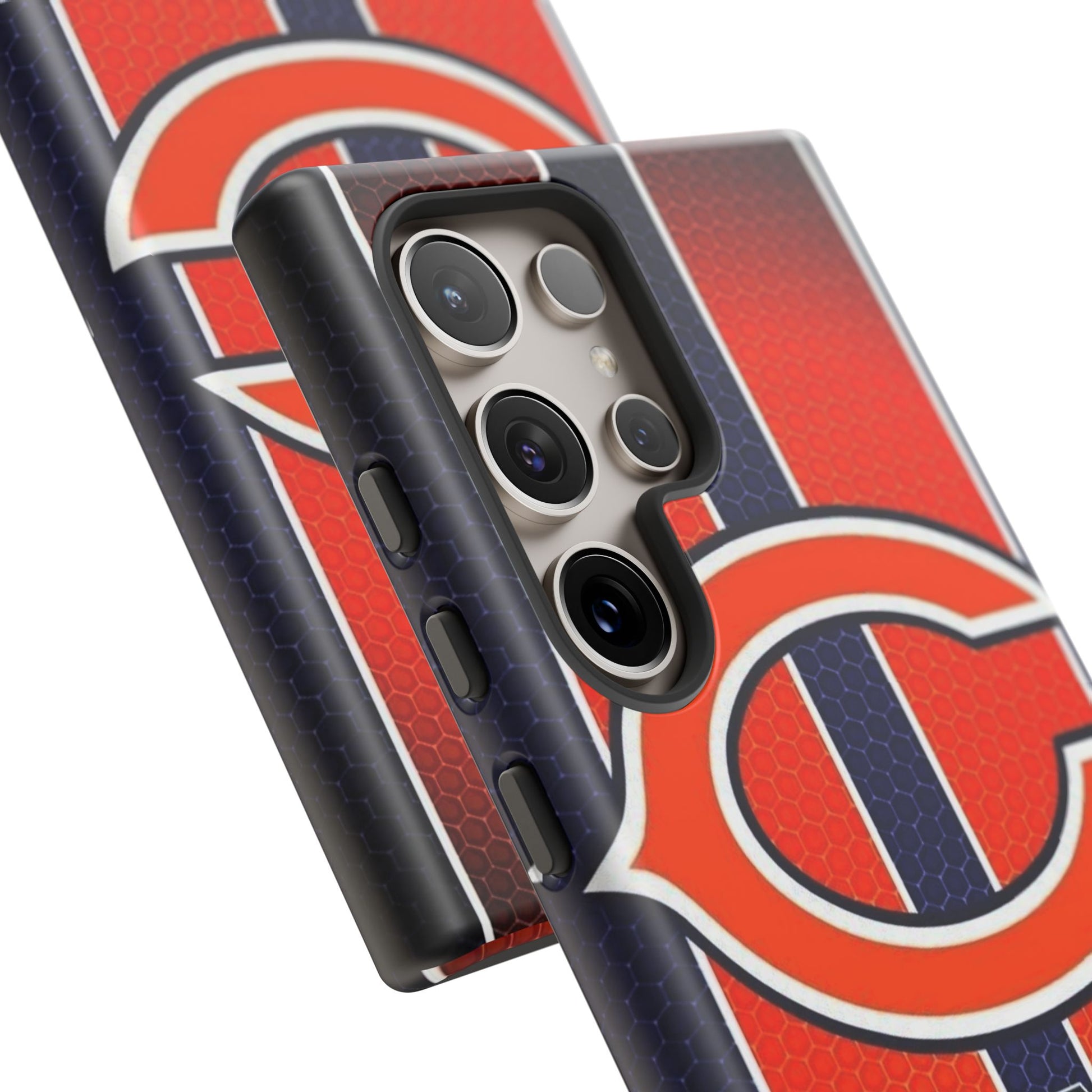 Chicago Bears Stripes Football Phone Case, Tough Cases for iPhones, Samsung, and Pixel