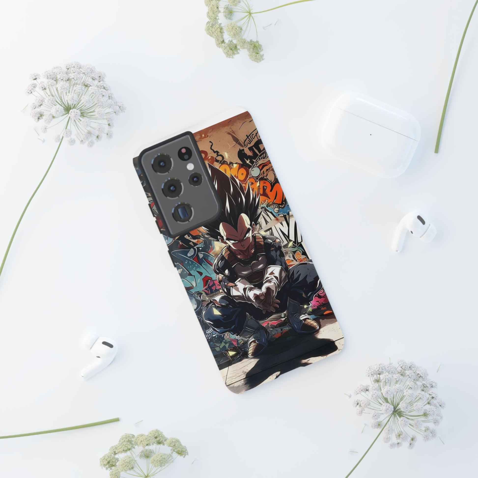 Anime Vegeta Dragon ball Z Tough Cases for iPhones, Samsung, and Pixel