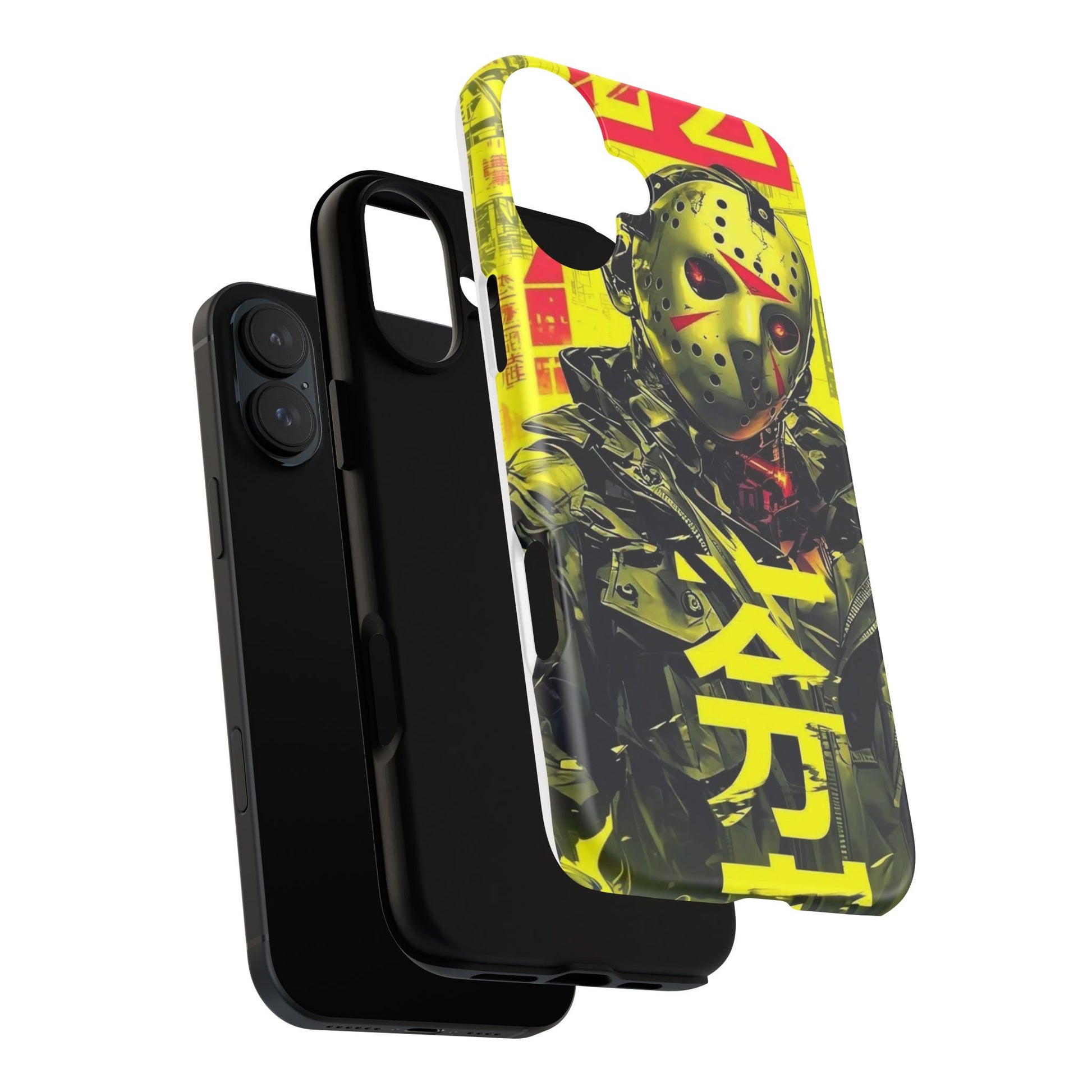 Cyberpunk X Jason Voorhees Tough Cases for iPhones, Samsung, and Pixel