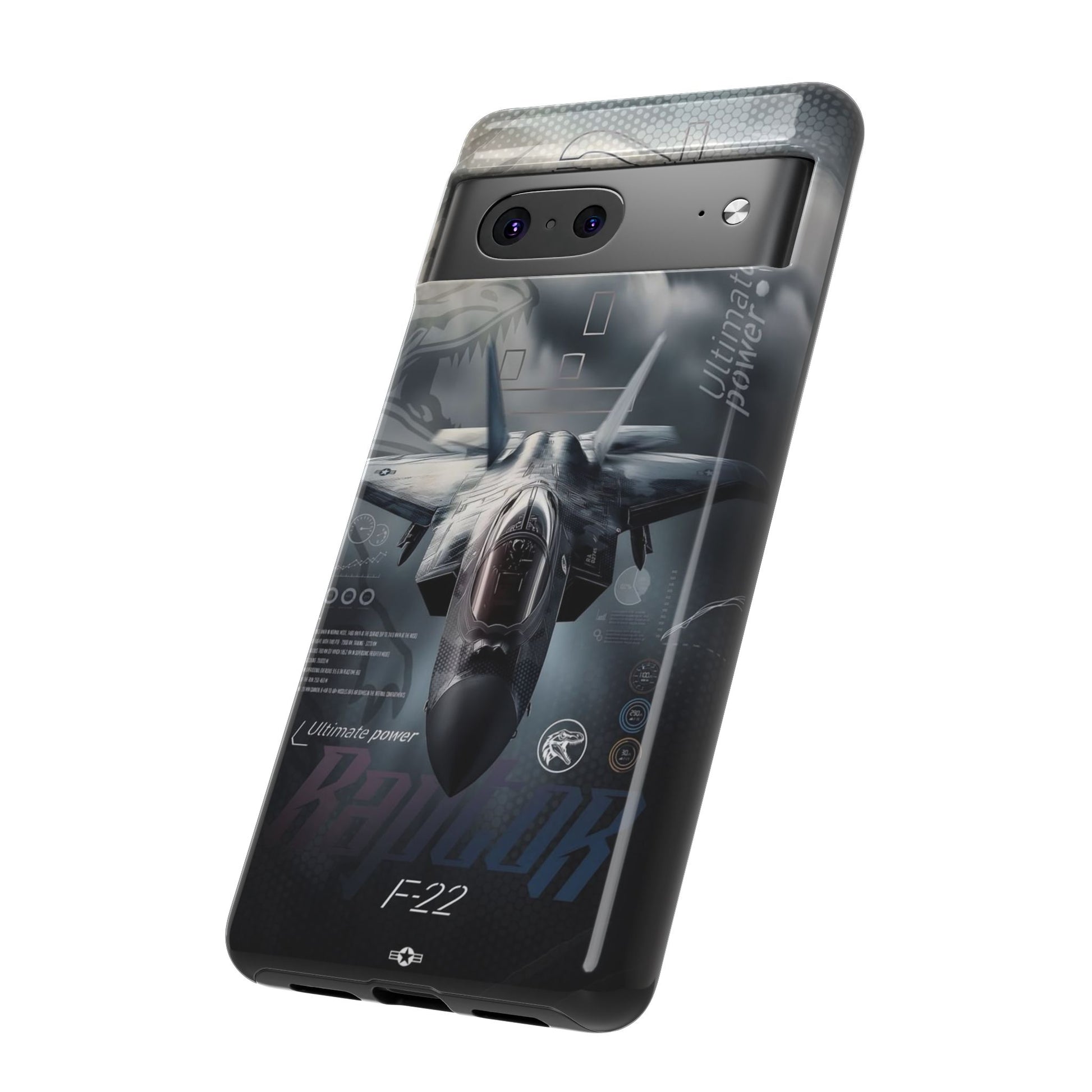 F-22 Raptor Fighter Jet Tough Cases for iPhones, Samsung, and Pixel