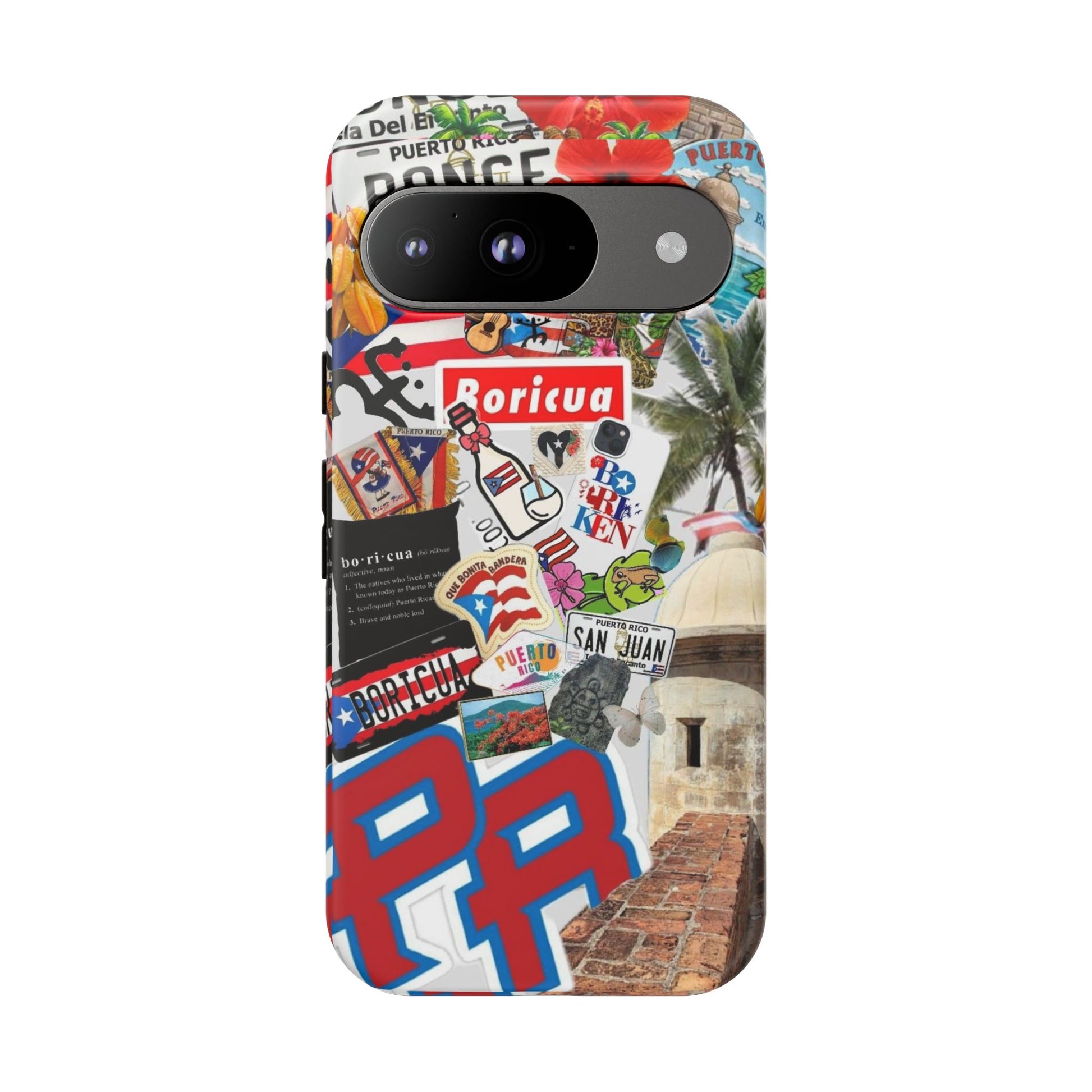 Puerto Rico Boricua Art Tough Cases for iPhones, Samsung, and Pixel