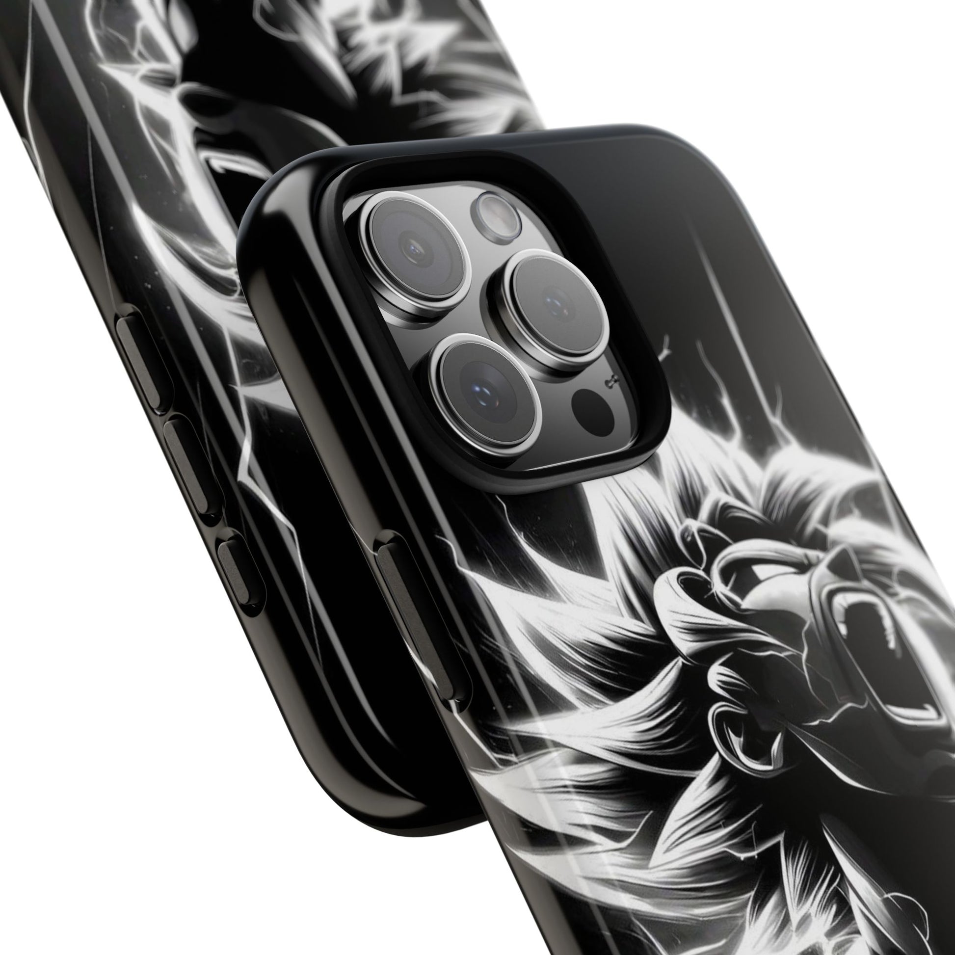 Anime Saiyan Rage Dragon ball Z Tough Cases for iPhones, Samsung, and Pixel
