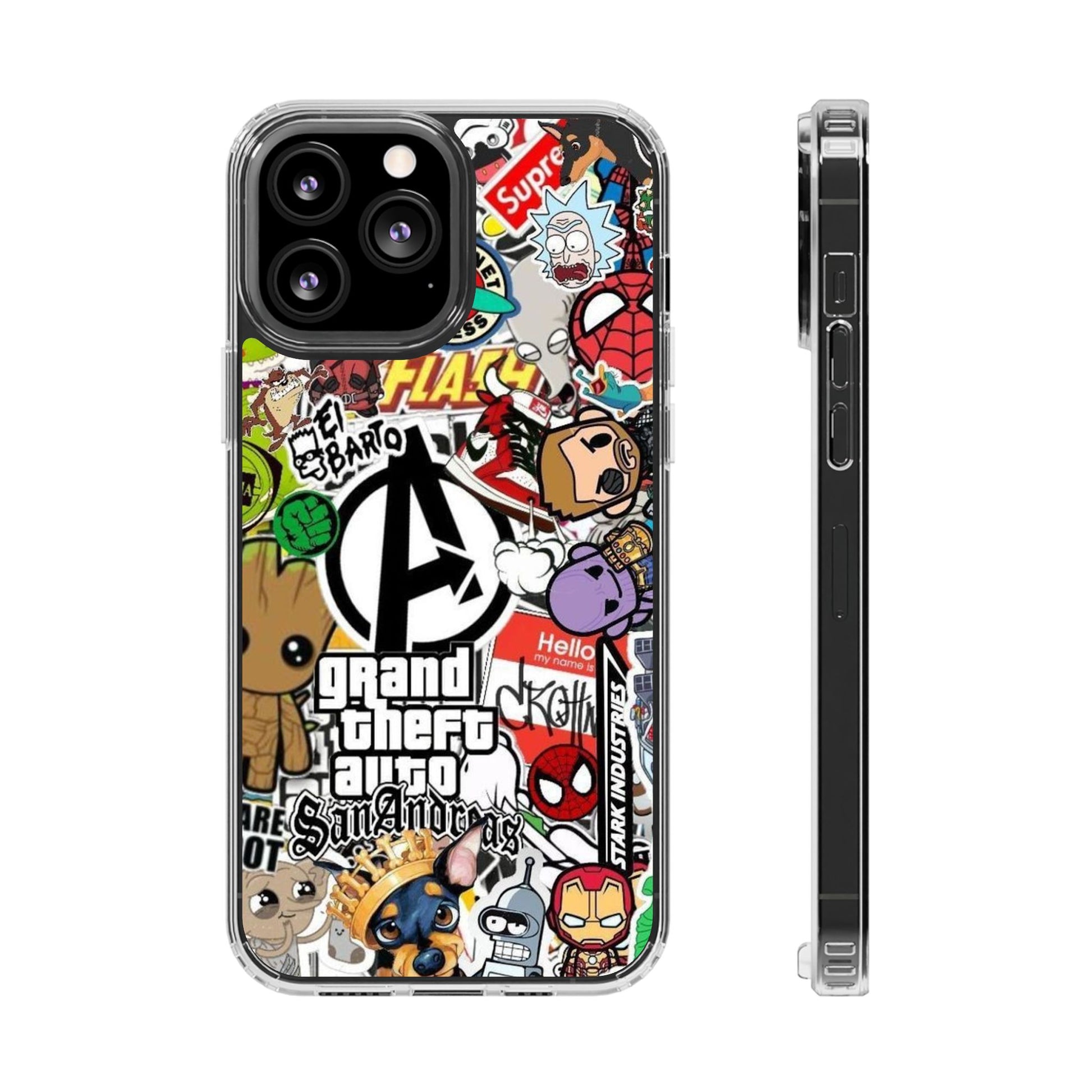 Phone Case, Sticker Bomb Design for iPhone and Samsung - Decal, Cover, Vinyl,