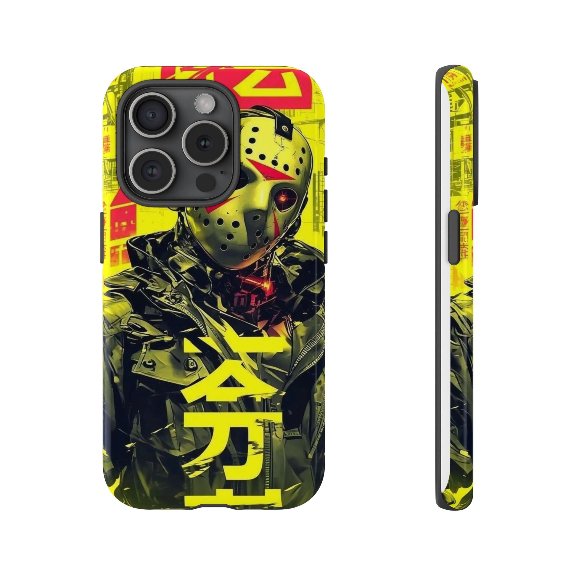 Cyberpunk X Jason Voorhees Tough Cases for iPhones, Samsung, and Pixel