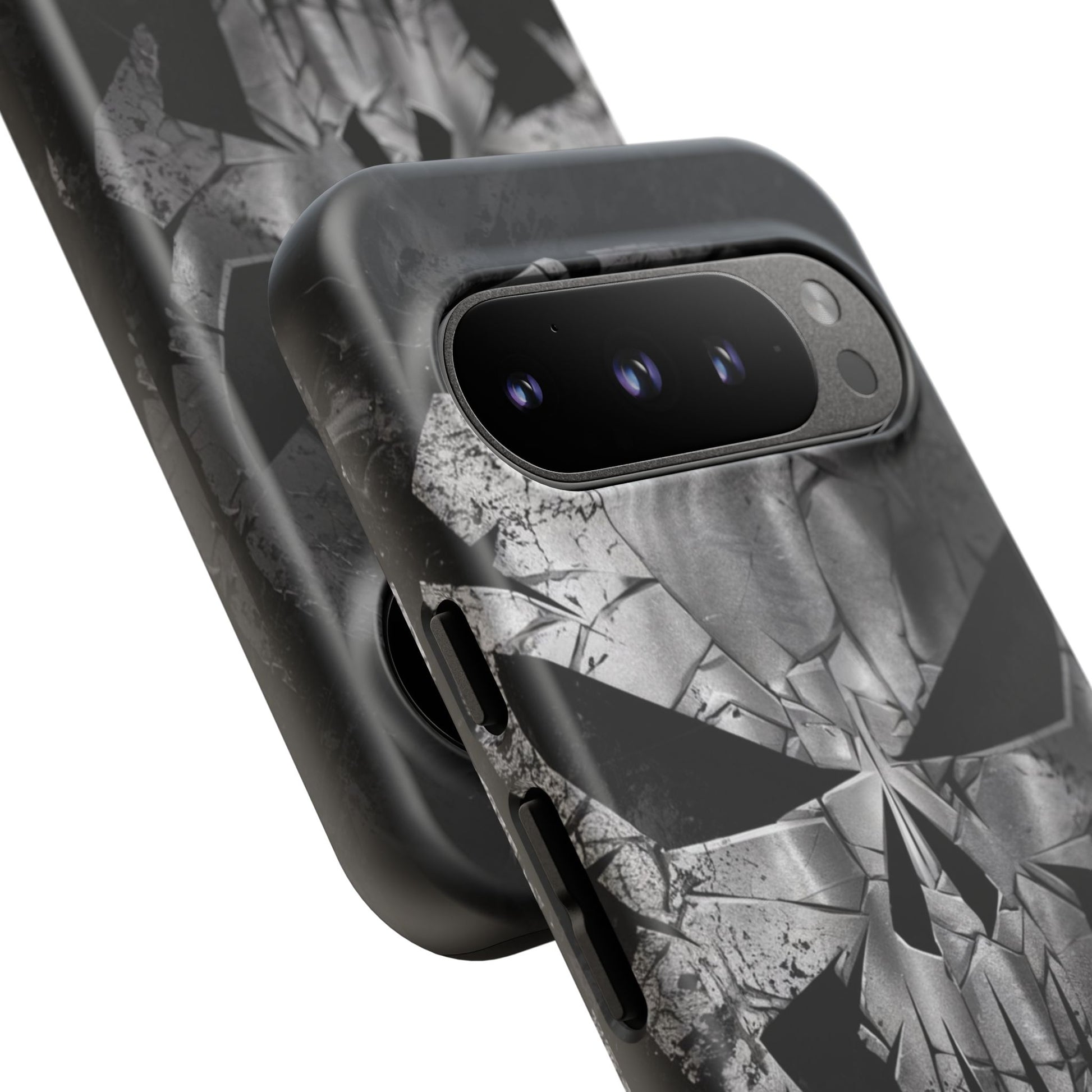 The Punisher Logo Art Tough Cases for iPhones, Samsung, and Pixel