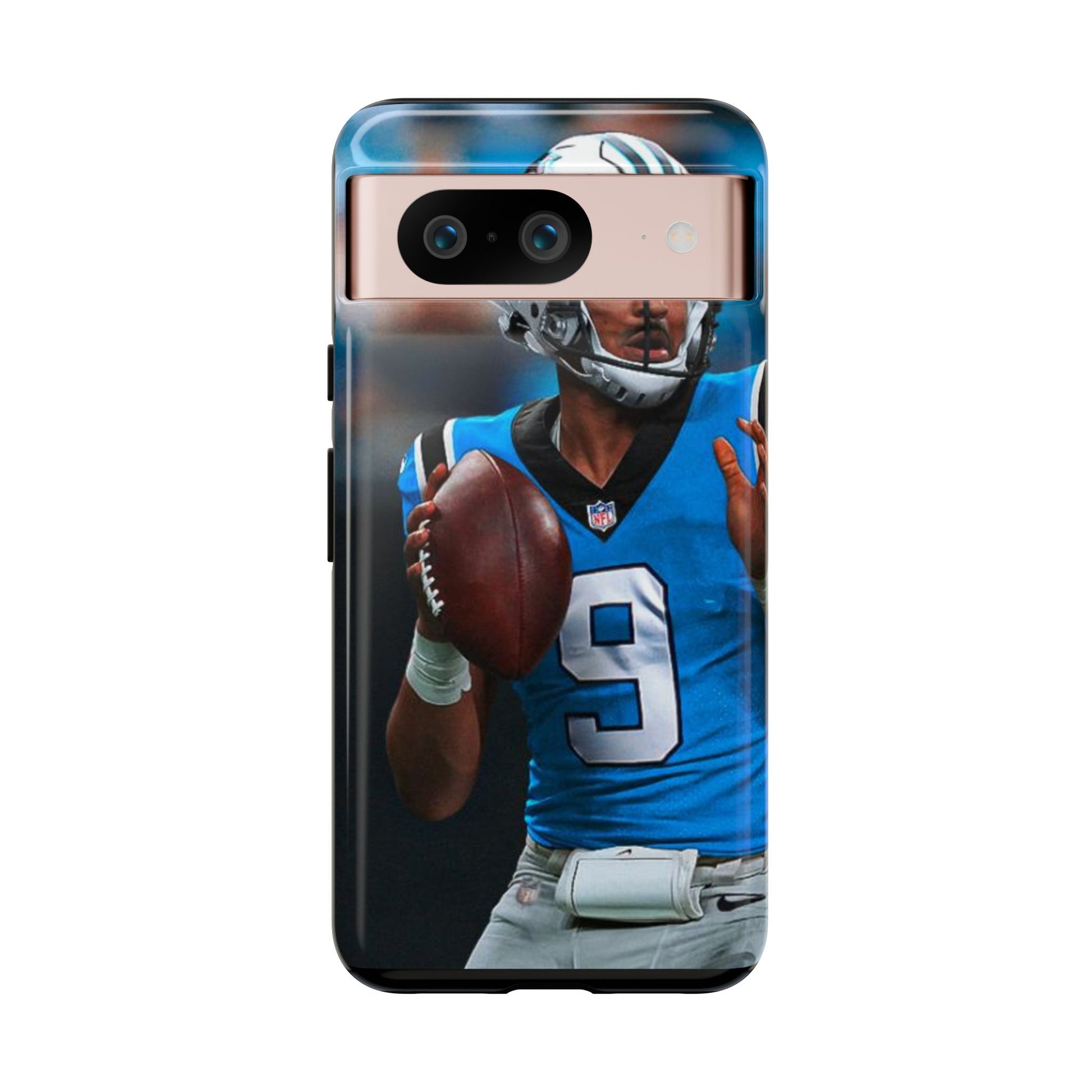 Carolina Panthers Bryce Young Football Tough Cases for iPhones, Samsung, and Pixel