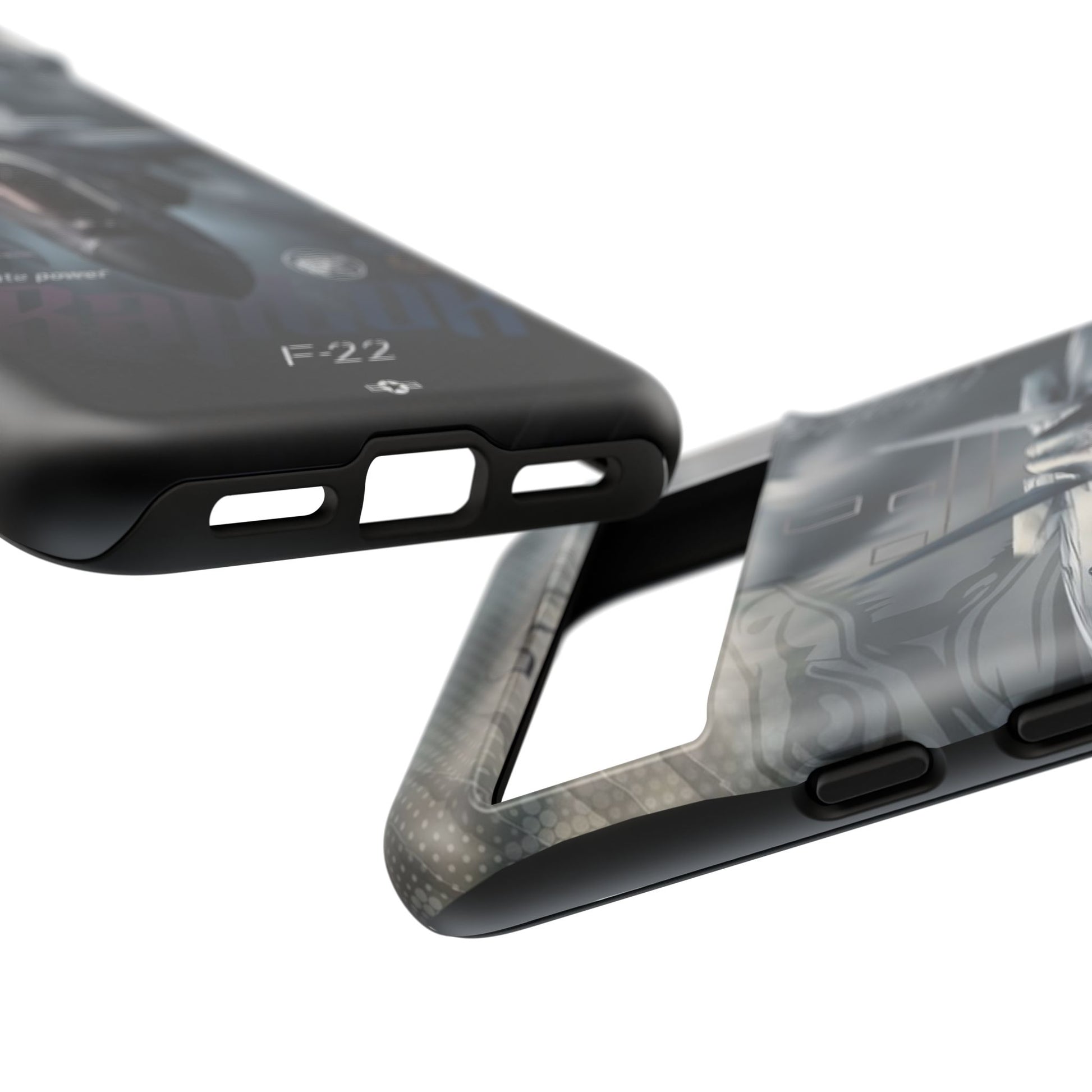 F-22 Raptor Fighter Jet Tough Cases for iPhones, Samsung, and Pixel