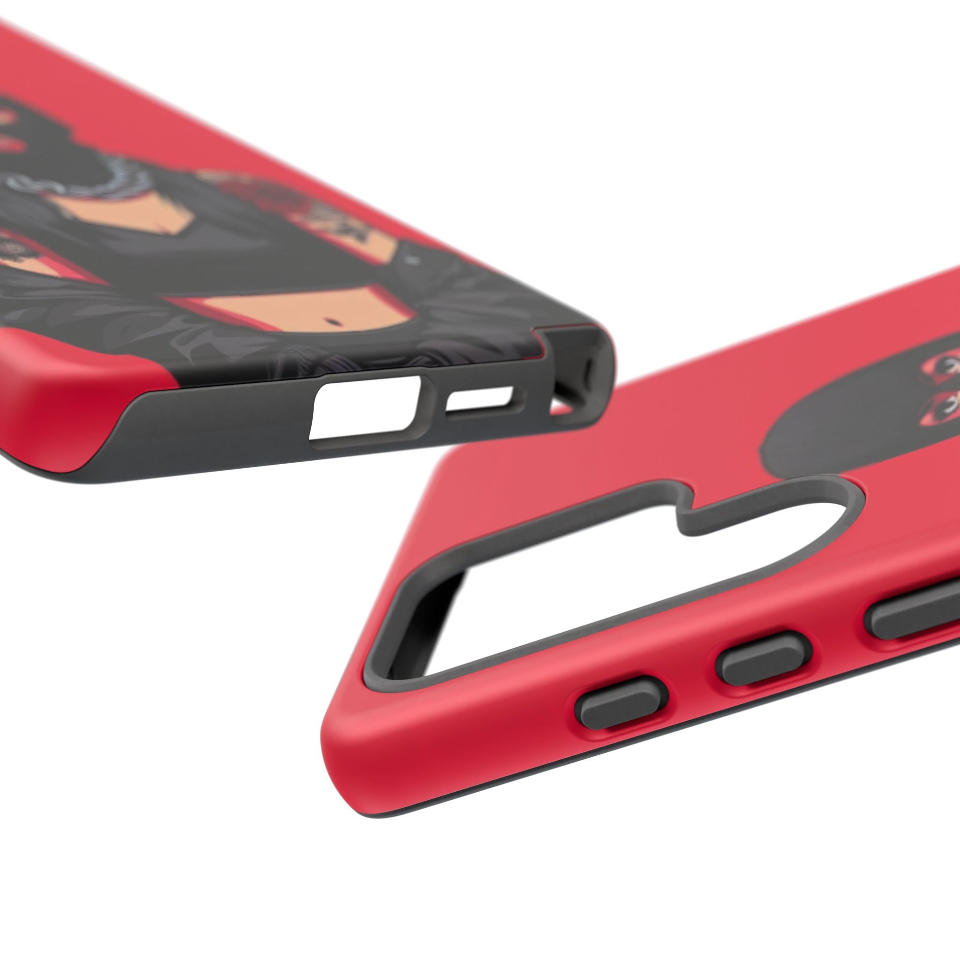 Thug Girl Red Design Tough Cases for iPhones, Samsung, and Pixel