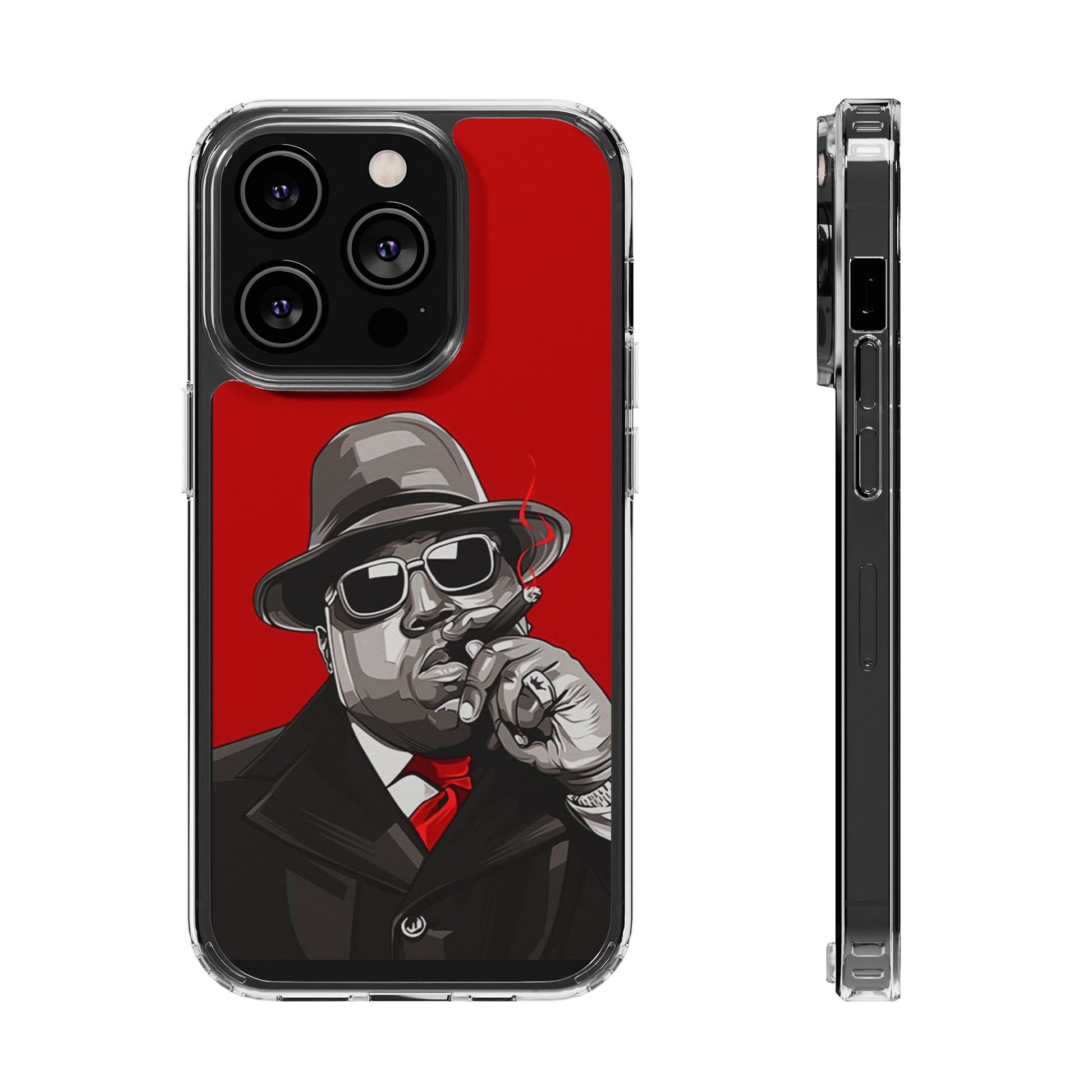 Big Poppa Hip Hop Design for Select Iphones and Samsung, Clear Cover,