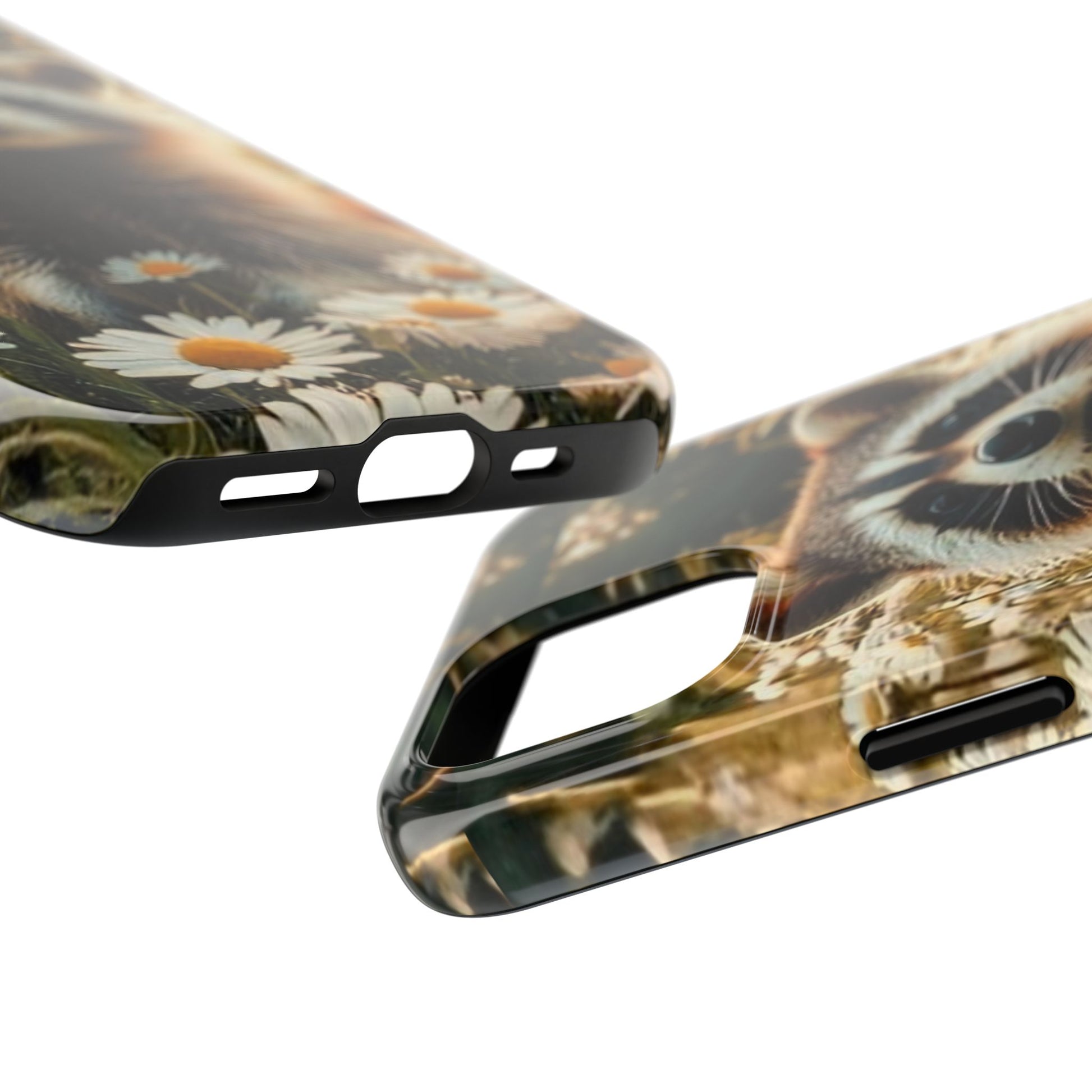 Cute Raccoon Theme Phone Cases for iPhones & Samsung Phones