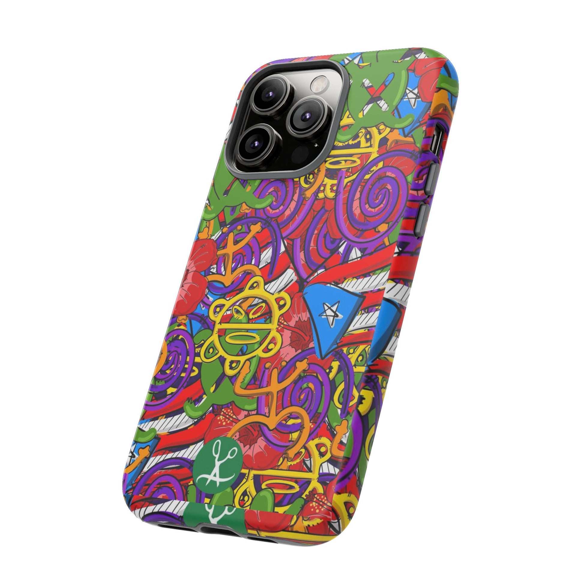 Puerto Rico Taino Tribal Art Tough Cases for iPhones, Samsung, and Pixel