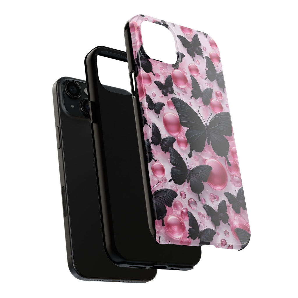 Pearls and Butterflies Theme Phone Cases for iPhones & Samsung Phones