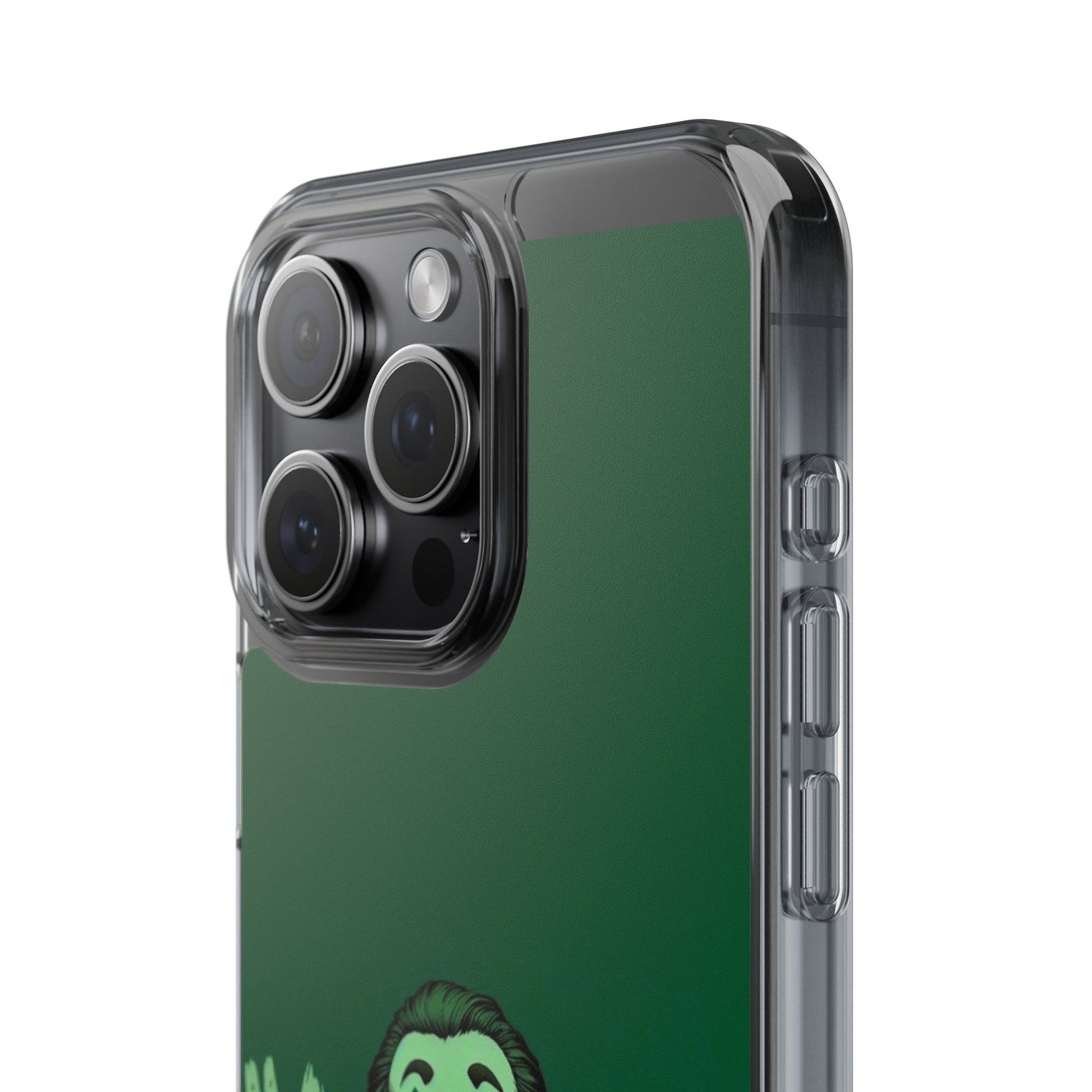 Phone Case, Comic book Inspired Design Joker Hahaha, Clear Phone Cover, Funny