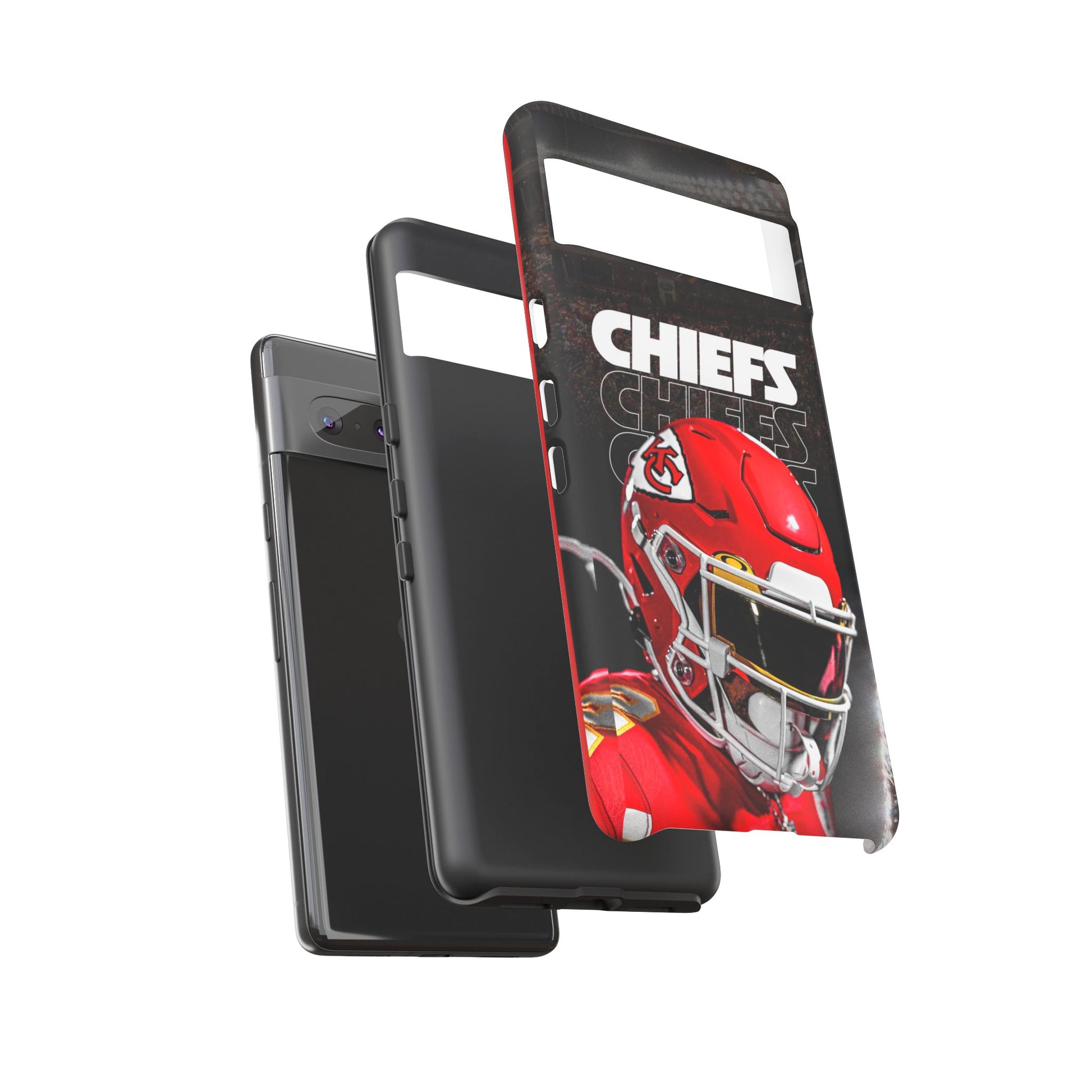 Kansas City Chiefs Football Helmet Logo Tough Cases for iPhones, Samsung, and Pixel