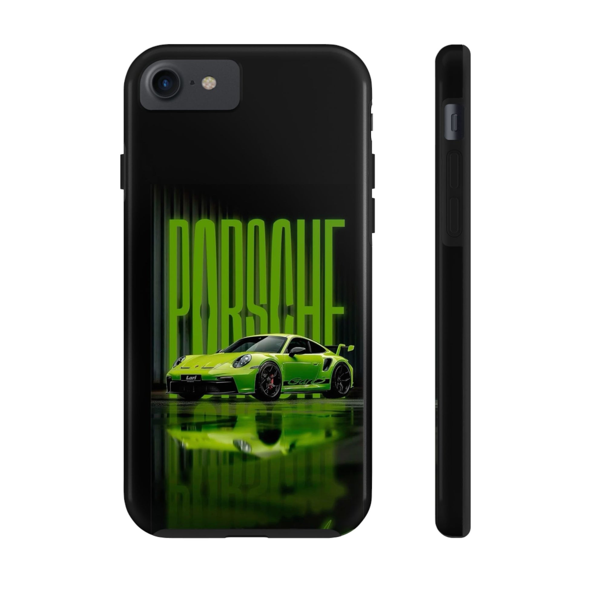 Neon Green Racing Sports Car Tough Phone Cases for Iphones & Samsung Durable
