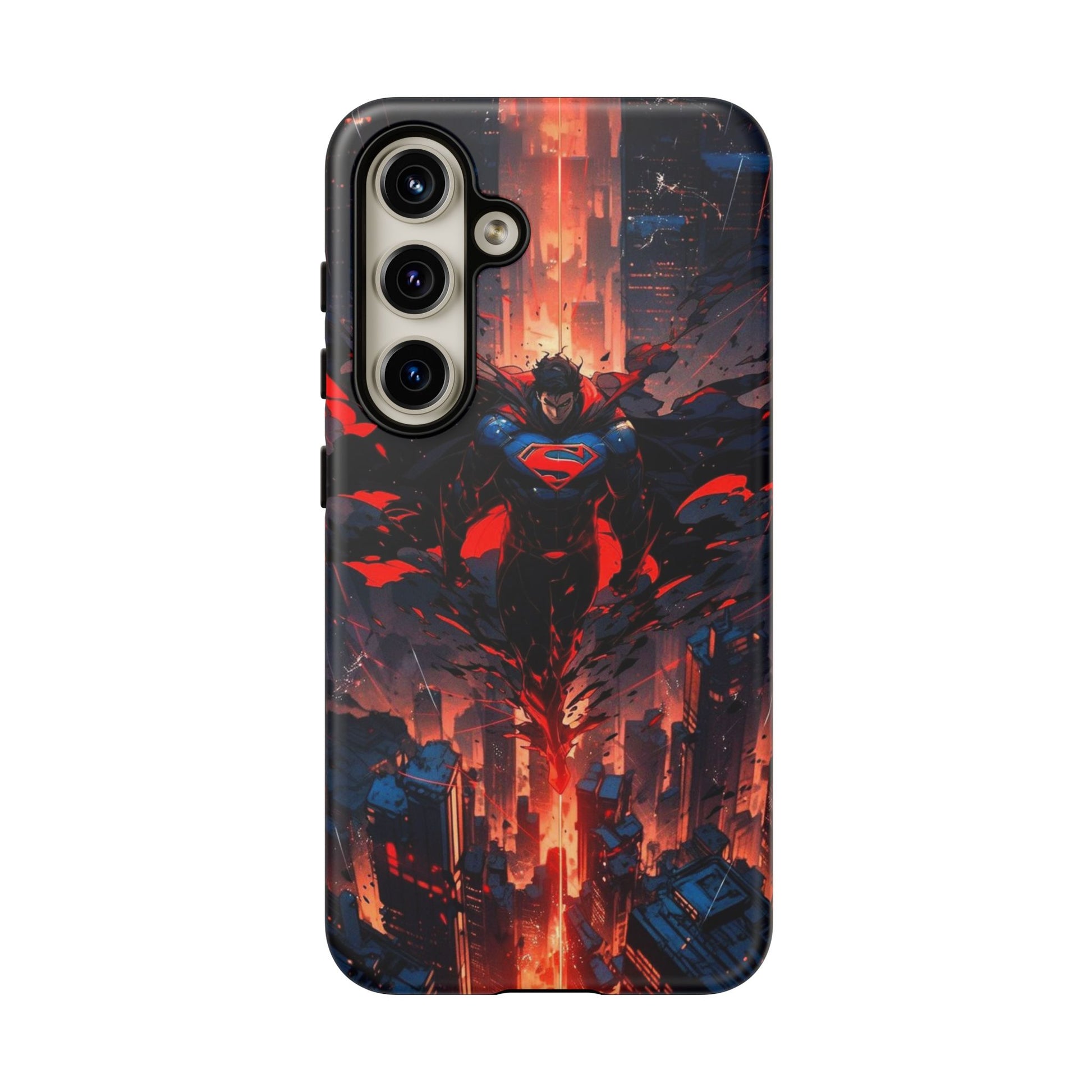 Anime Superman Tough Cases for iPhones, Samsung, and Pixel