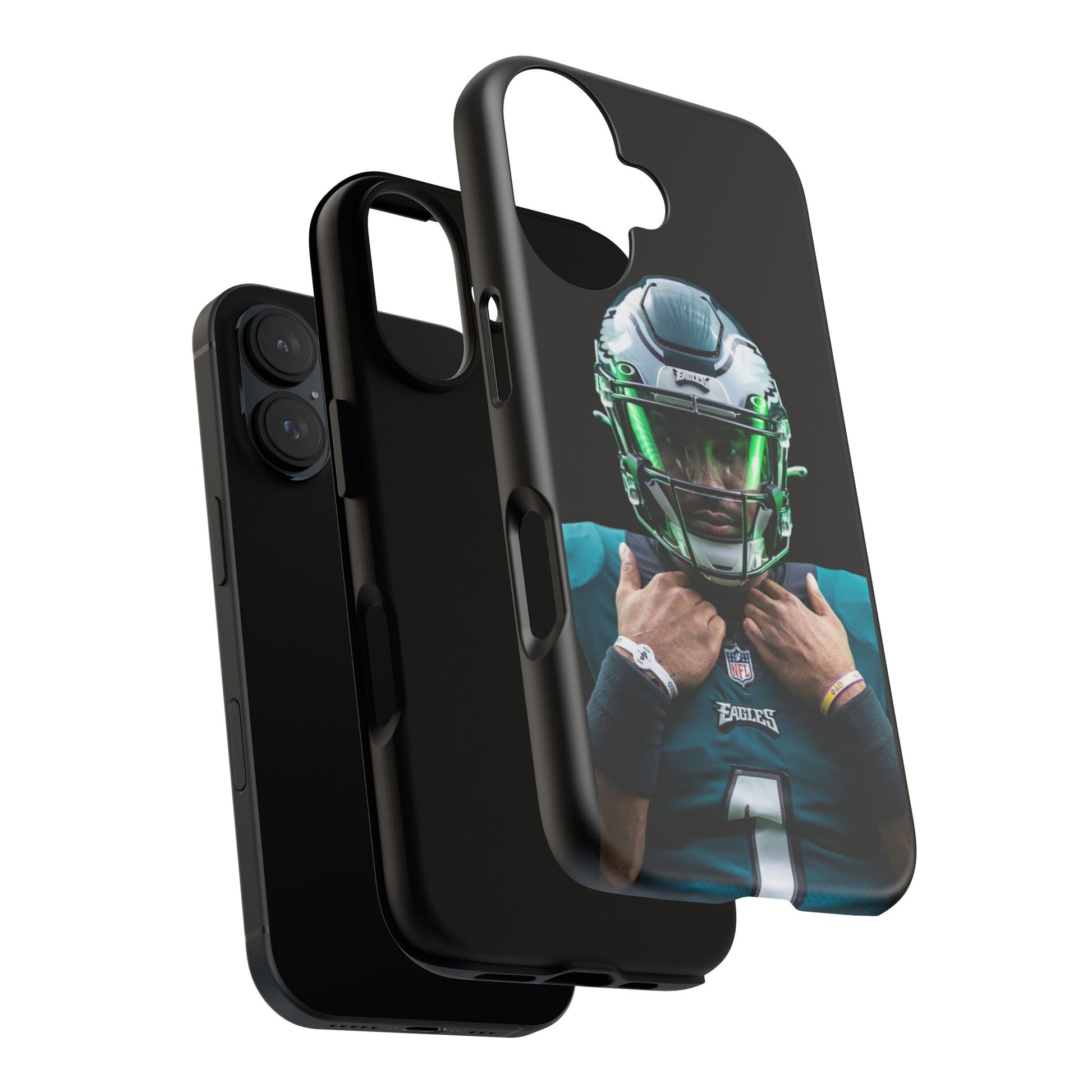 Eagles Football Jalen Hurts Tough Cases for iPhones, Samsung, and Pixel