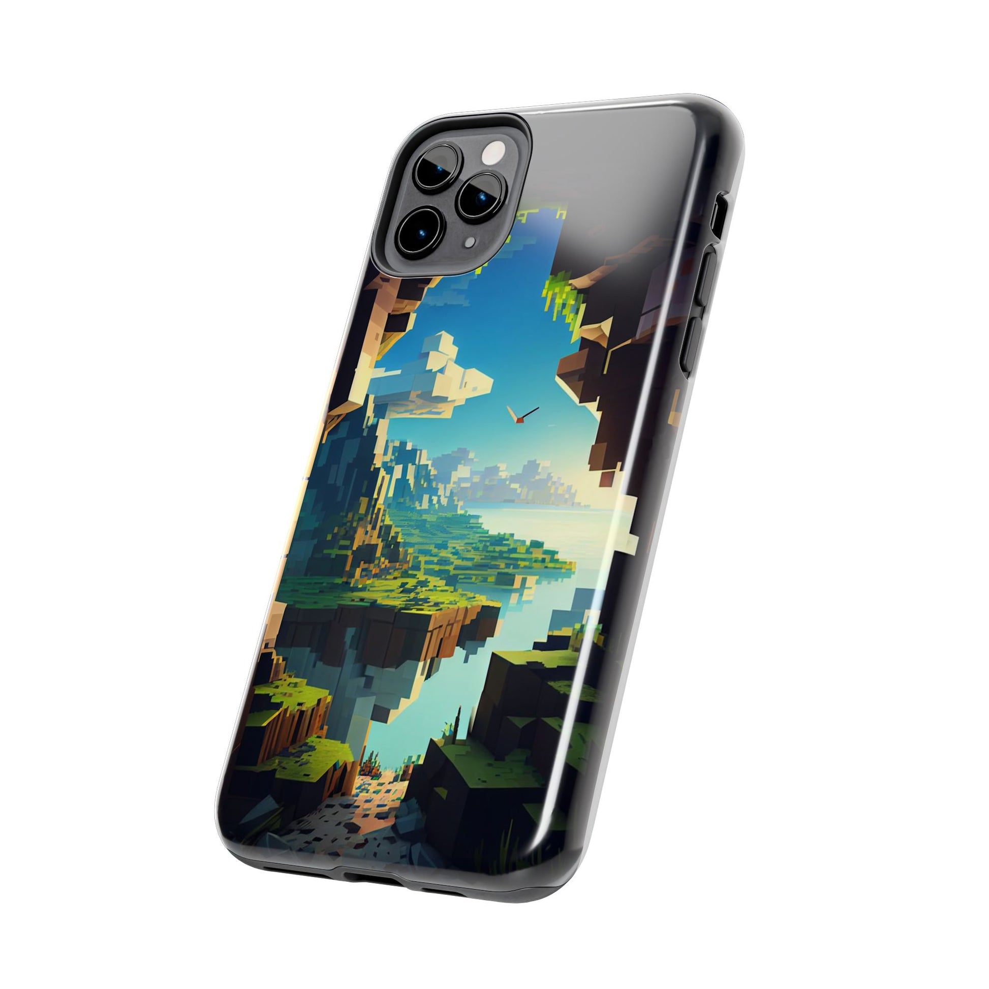 World of Minecraft Tough Phone Cases for Iphones & Samsung Phones Durable