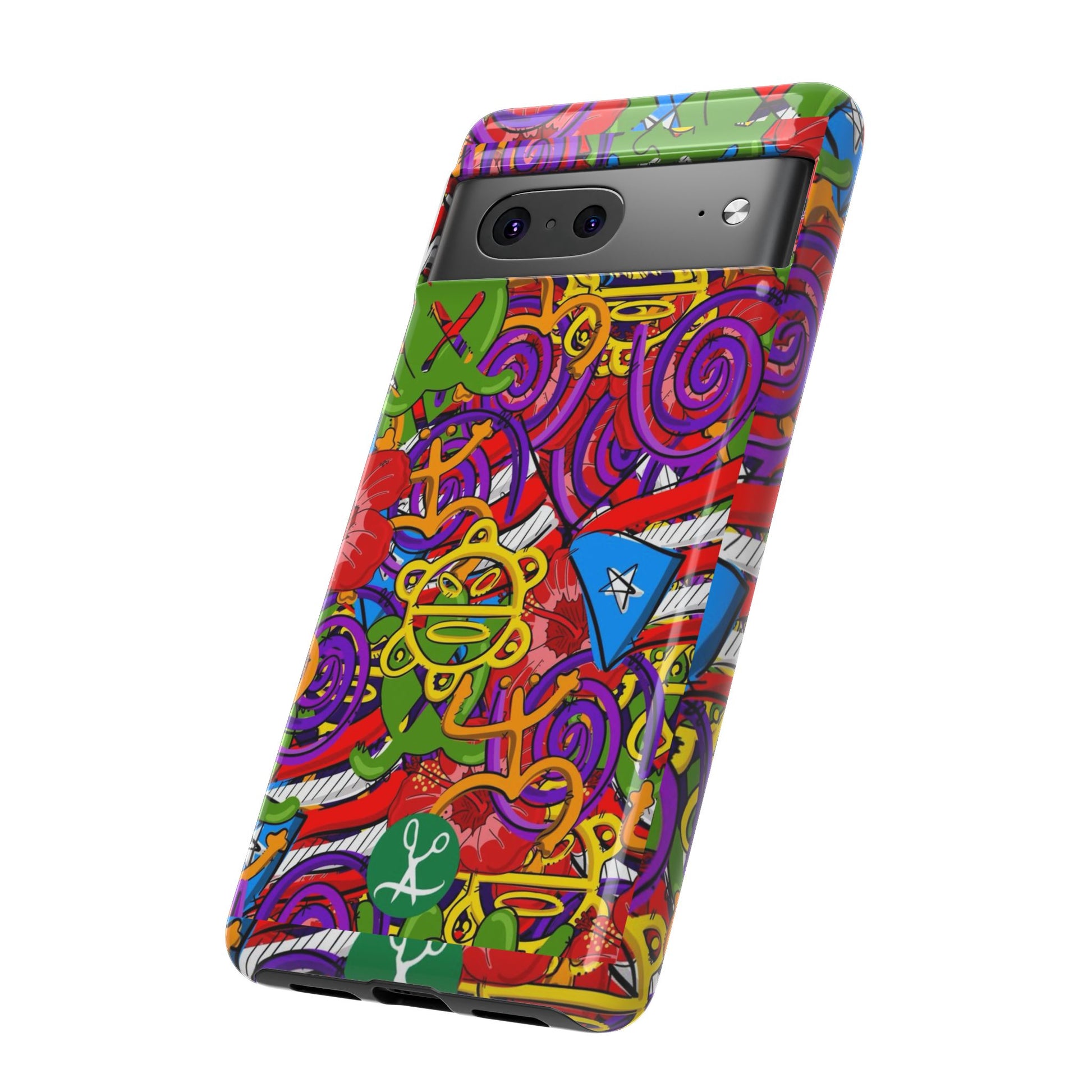 Puerto Rico Taino Tribal Art Tough Cases for iPhones, Samsung, and Pixel
