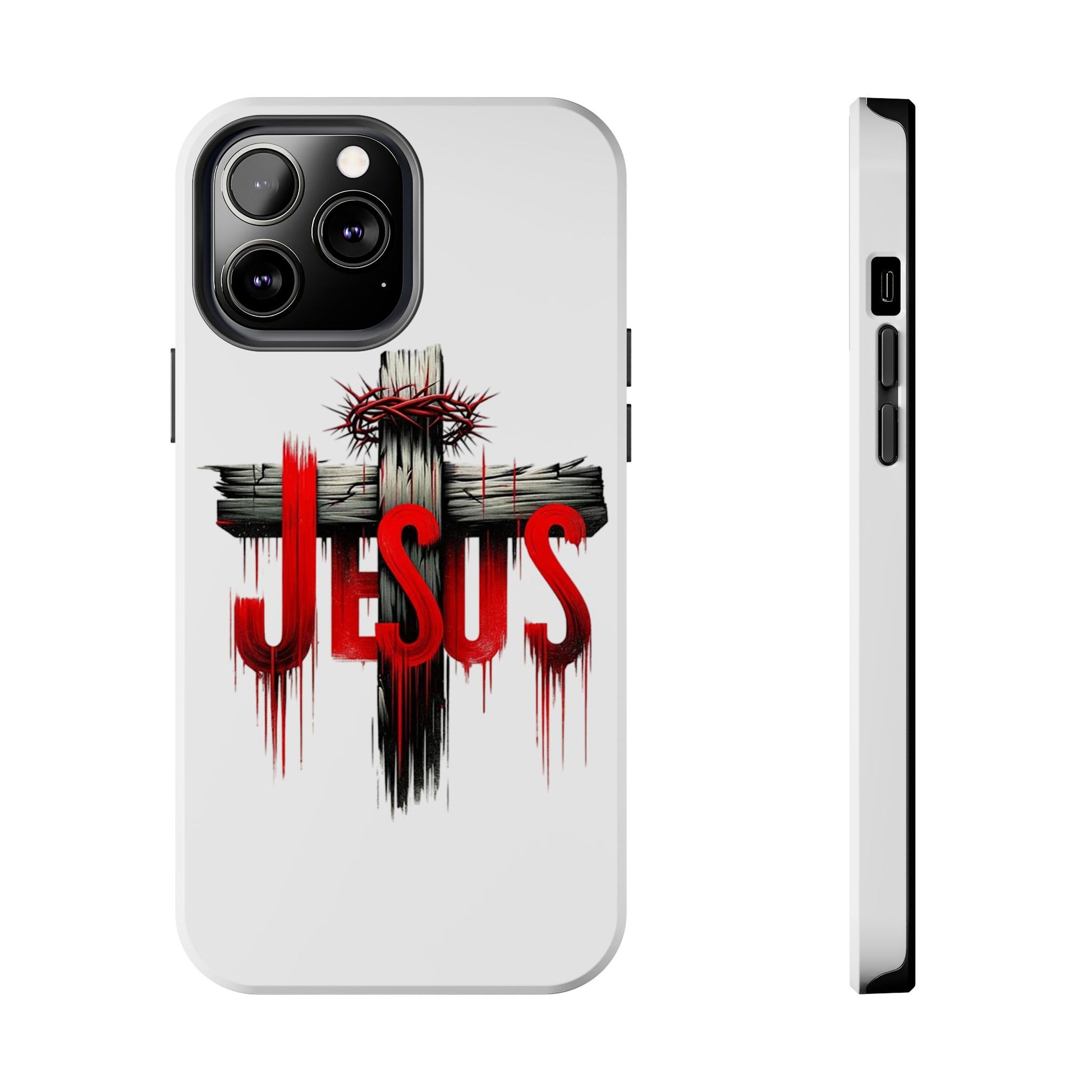 Jesus Cross and Crown Christian Theme Phone Cases for iPhones & Samsung Phones