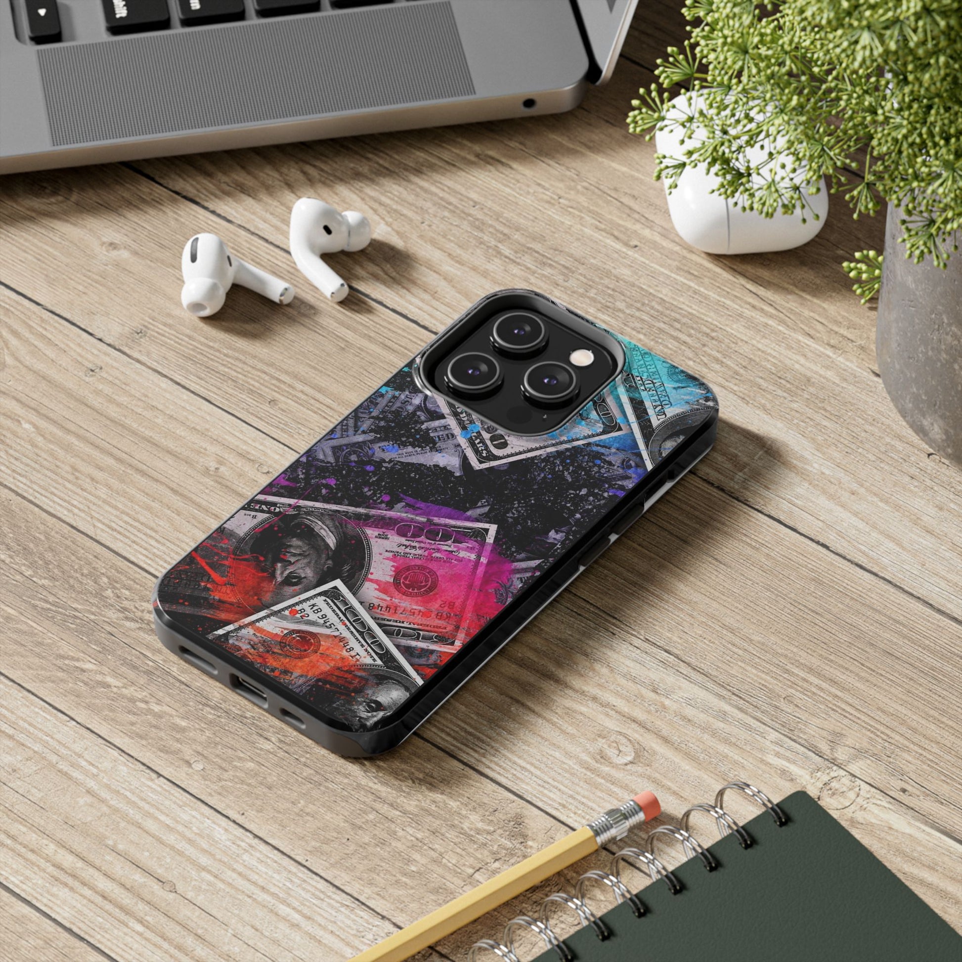 Big Money Theme Phone Cases for Iphones & Samsung Durable