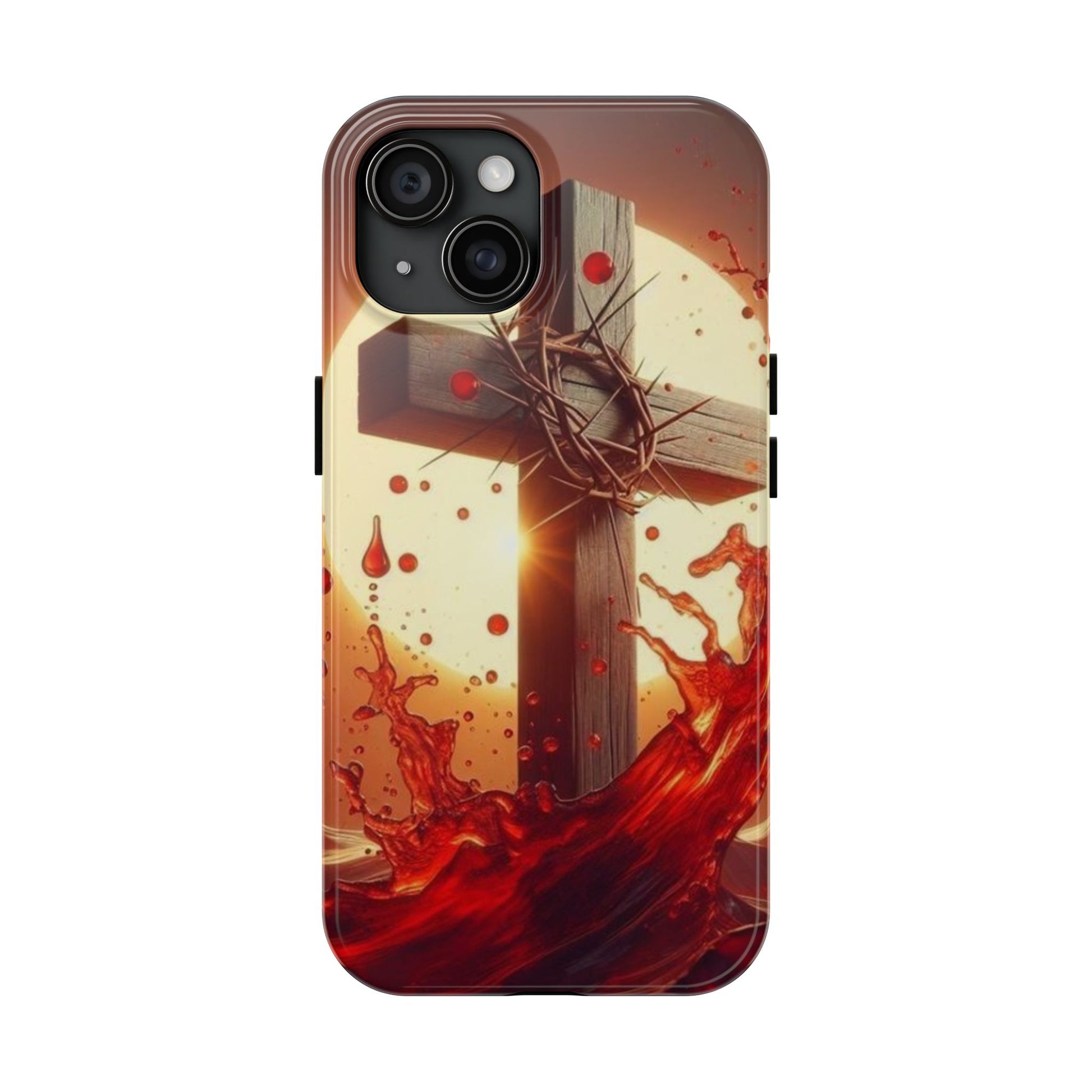 Blood of Christ Christian Theme Phone Cases for iPhones & Samsung Phones