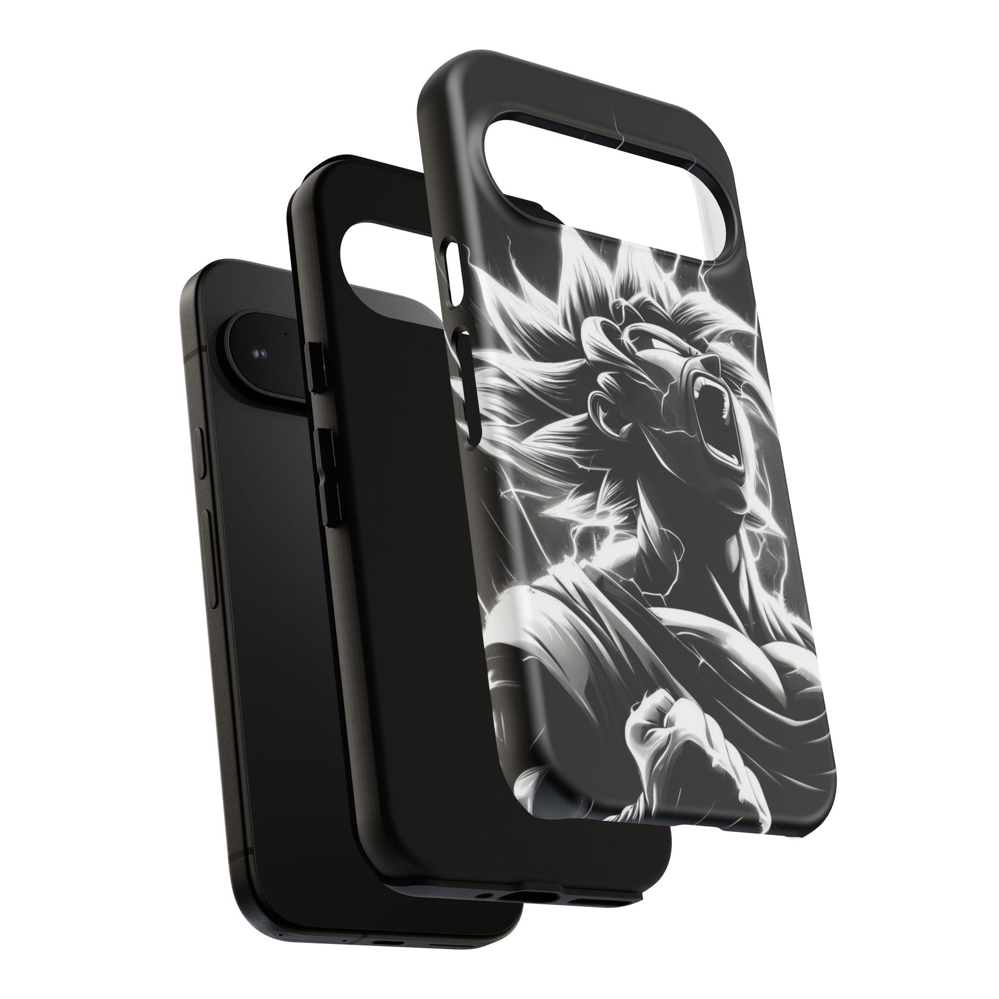 Anime Saiyan Rage Dragon ball Z Tough Cases for iPhones, Samsung, and Pixel