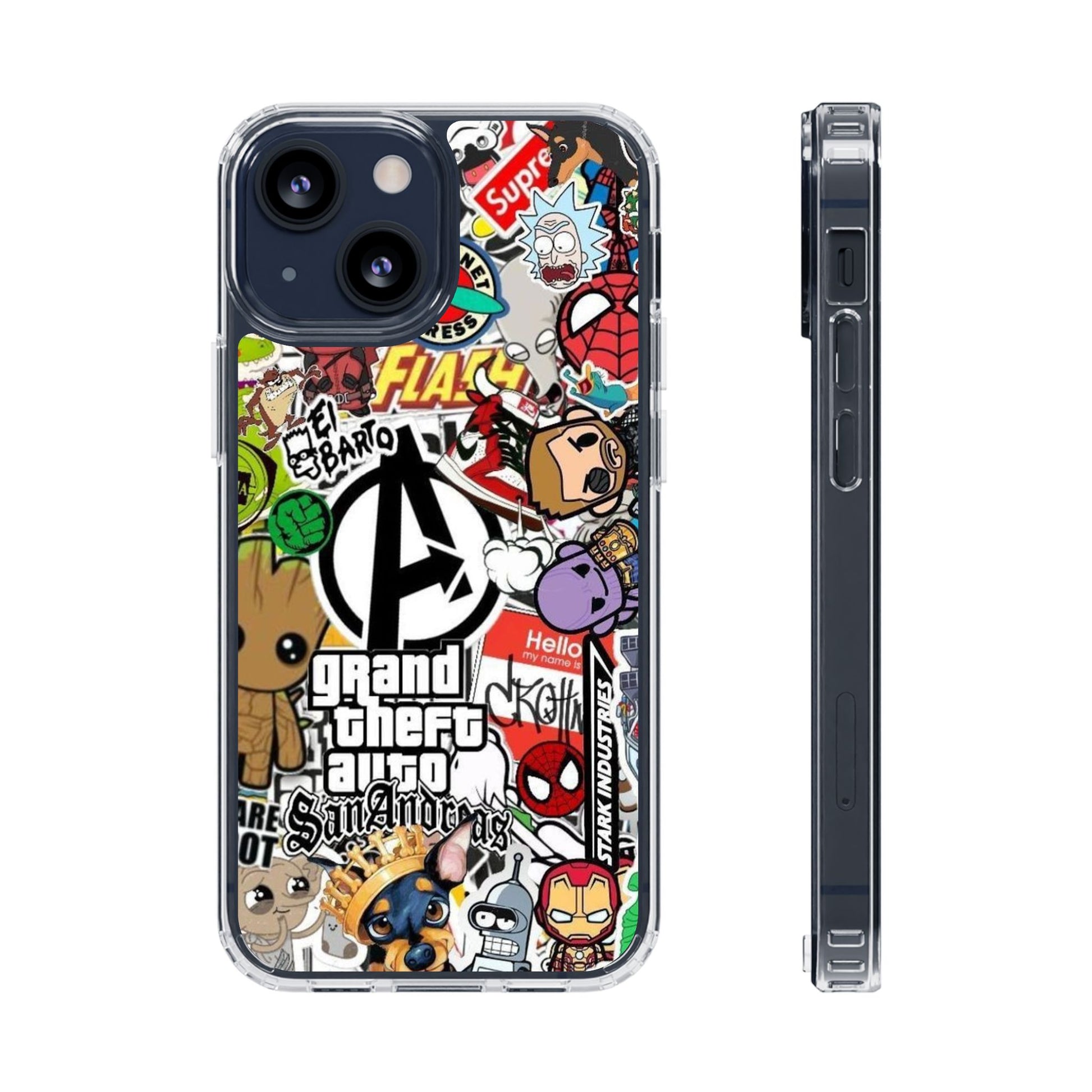 Phone Case, Sticker Bomb Design for iPhone and Samsung - Decal, Cover, Vinyl,